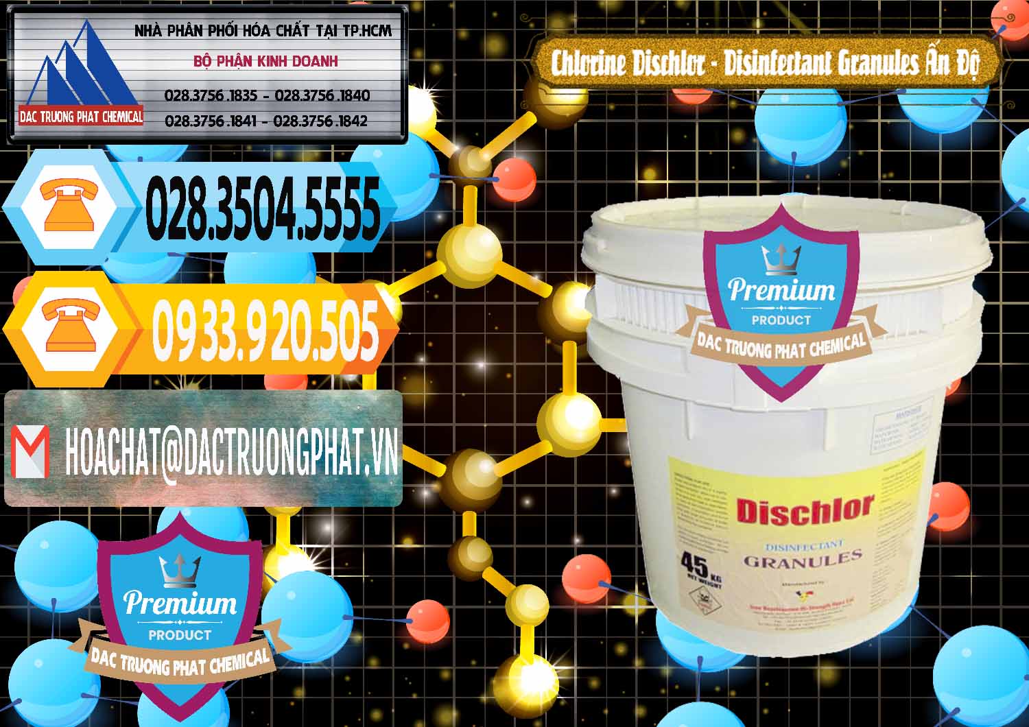 Cty bán & cung ứng Chlorine – Clorin 70% Dischlor - Disinfectant Granules Ấn Độ India - 0248 - Chuyên kinh doanh và phân phối hóa chất tại TP.HCM - hoachattayrua.net