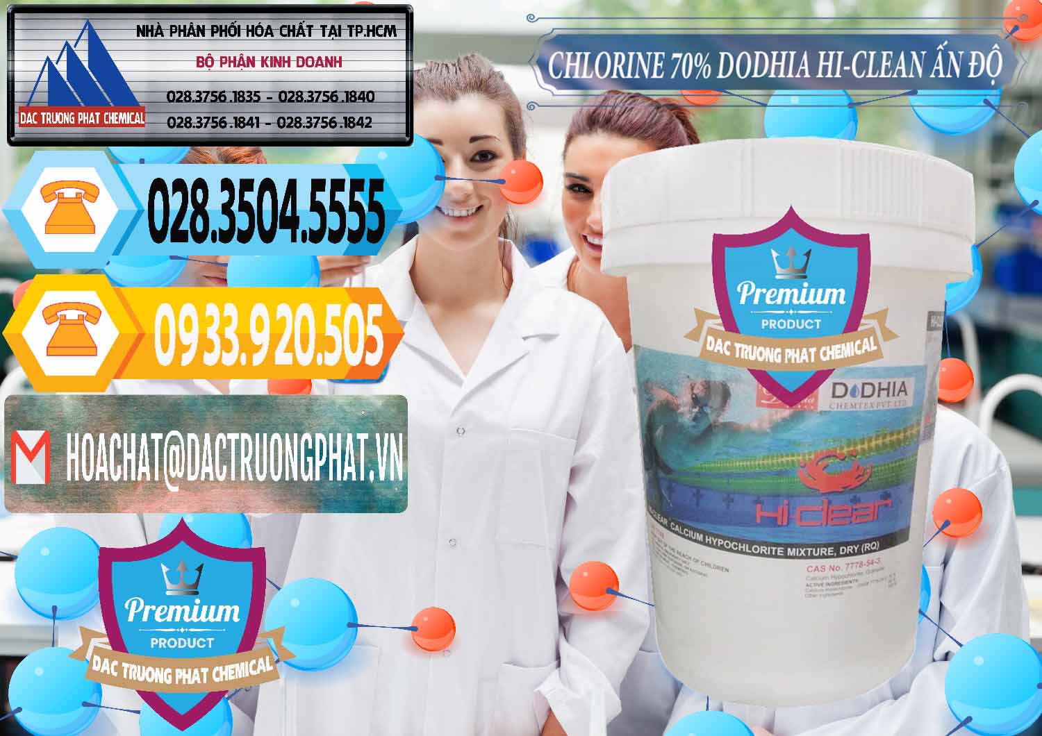Công ty chuyên bán & phân phối Chlorine – Clorin 70% Dodhia Hi-Clean Ấn Độ India - 0214 - Đơn vị cung cấp ( phân phối ) hóa chất tại TP.HCM - hoachattayrua.net