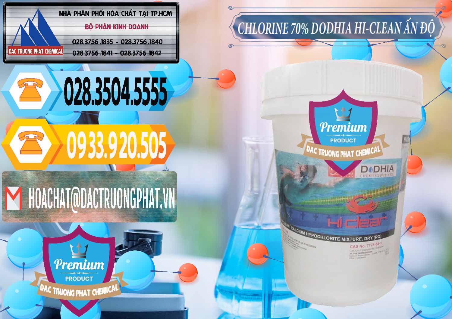 Chuyên bán & phân phối Chlorine – Clorin 70% Dodhia Hi-Clean Ấn Độ India - 0214 - Công ty bán _ cung cấp hóa chất tại TP.HCM - hoachattayrua.net