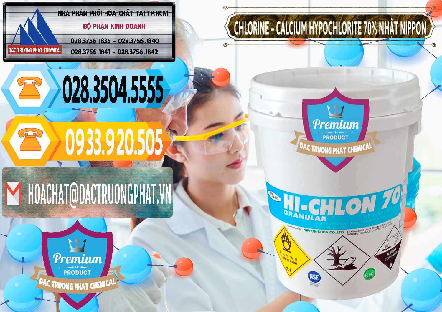 Nhập khẩu ( bán ) Clorin – Chlorine 70% Nippon Soda Nhật Bản Japan - 0055 - Cty chuyên nhập khẩu - cung cấp hóa chất tại TP.HCM - hoachattayrua.net