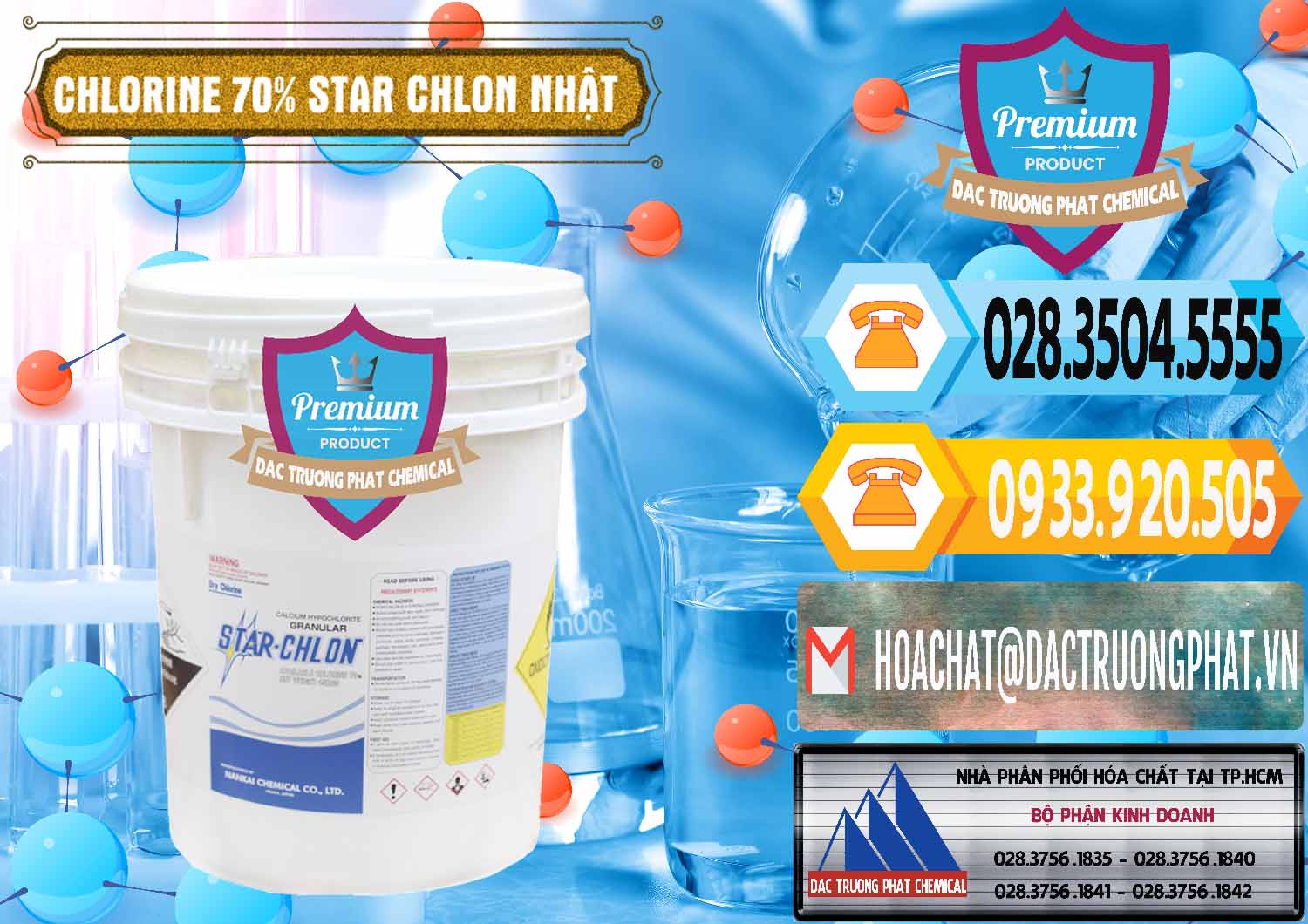 Nơi bán & cung cấp Clorin – Chlorine 70% Star Chlon Nhật Bản Japan - 0243 - Chuyên cung cấp và phân phối hóa chất tại TP.HCM - hoachattayrua.net
