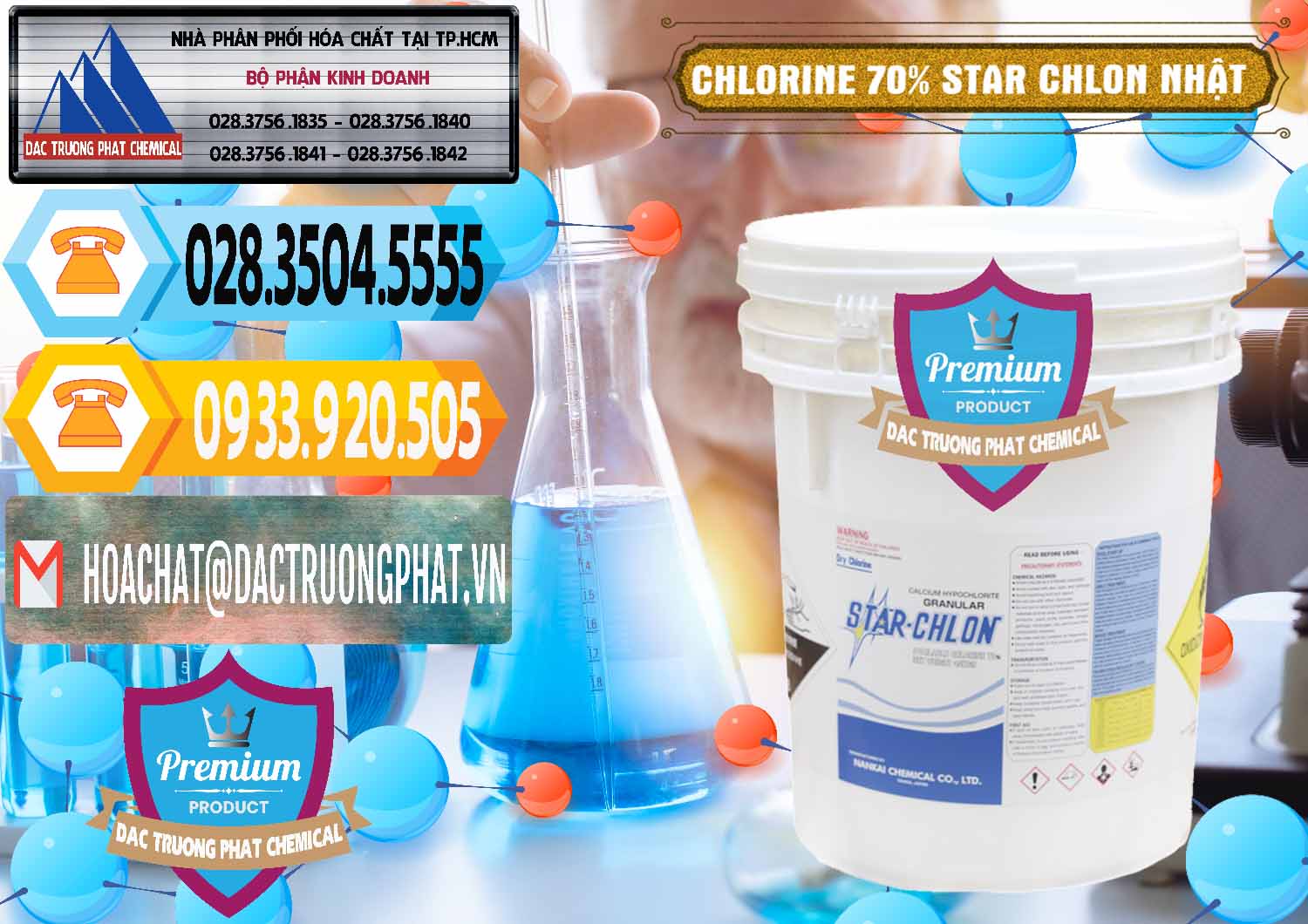 Công ty chuyên phân phối - bán Clorin – Chlorine 70% Star Chlon Nhật Bản Japan - 0243 - Công ty cung cấp ( bán ) hóa chất tại TP.HCM - hoachattayrua.net
