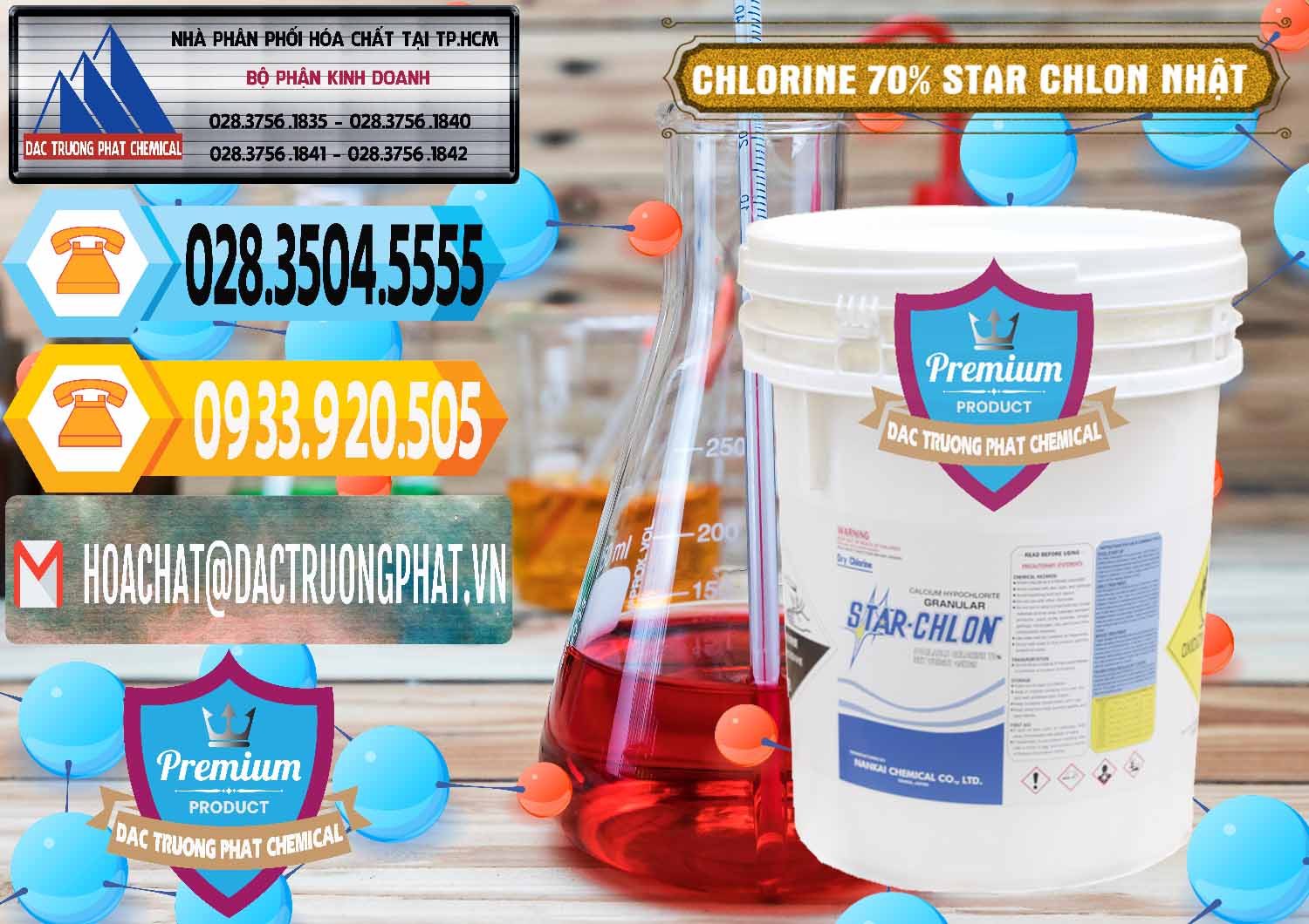 Cty chuyên bán ( cung ứng ) Clorin – Chlorine 70% Star Chlon Nhật Bản Japan - 0243 - Chuyên cung cấp và phân phối hóa chất tại TP.HCM - hoachattayrua.net