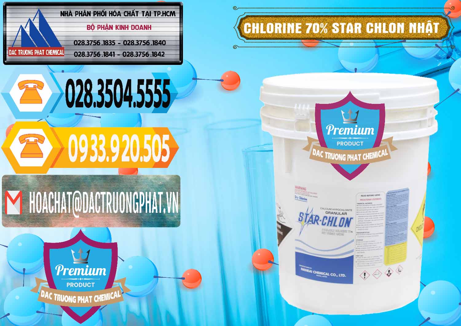Đơn vị cung cấp ( bán ) Clorin – Chlorine 70% Star Chlon Nhật Bản Japan - 0243 - Chuyên cung cấp và phân phối hóa chất tại TP.HCM - hoachattayrua.net