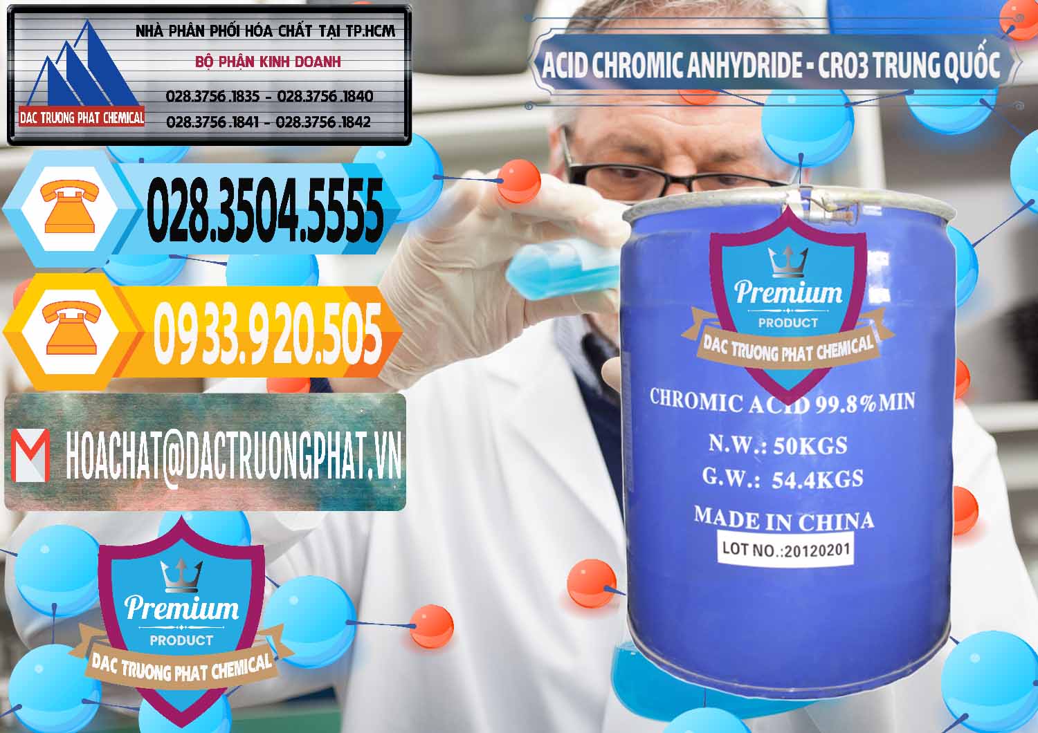 Nơi chuyên cung ứng và bán Acid Chromic Anhydride - Cromic CRO3 Trung Quốc China - 0007 - Nhập khẩu & phân phối hóa chất tại TP.HCM - hoachattayrua.net