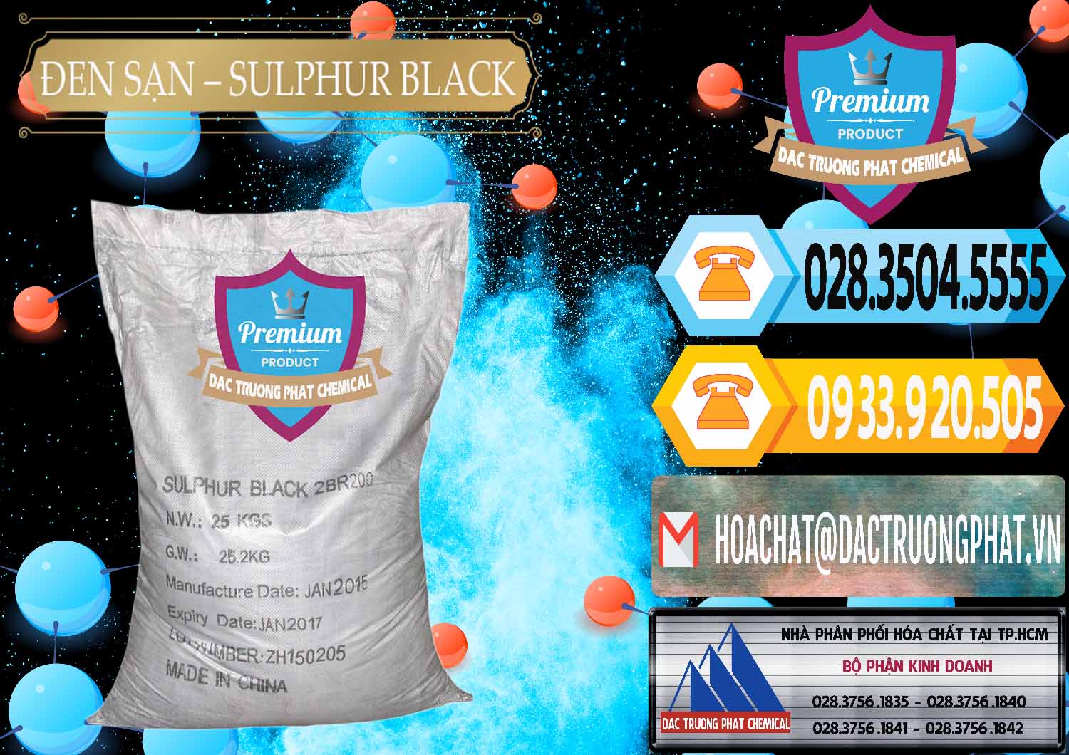Cty kinh doanh ( bán ) Đen Sạn – Sulphur Black Trung Quốc China - 0062 - Nơi cung cấp & phân phối hóa chất tại TP.HCM - hoachattayrua.net