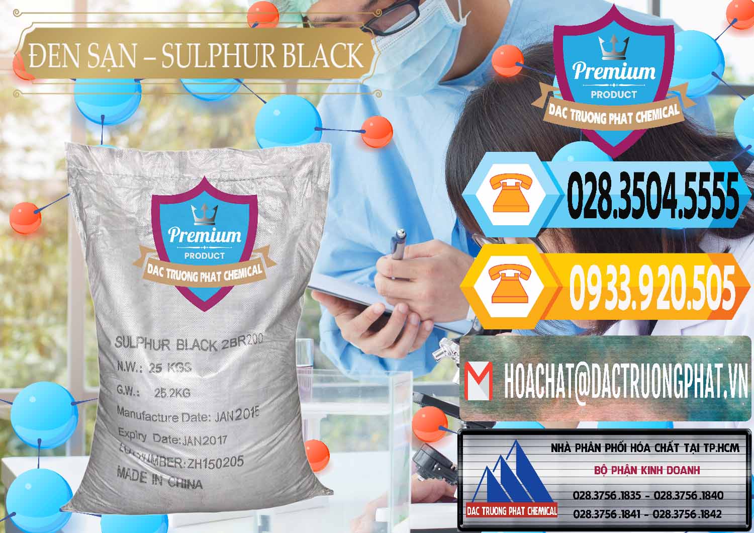 Nơi chuyên phân phối - bán Đen Sạn – Sulphur Black Trung Quốc China - 0062 - Đơn vị chuyên phân phối - nhập khẩu hóa chất tại TP.HCM - hoachattayrua.net