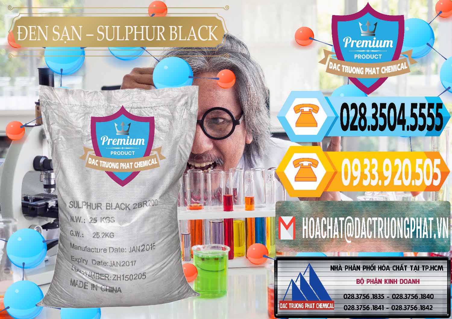 Nơi bán & phân phối Đen Sạn – Sulphur Black Trung Quốc China - 0062 - Công ty bán và phân phối hóa chất tại TP.HCM - hoachattayrua.net