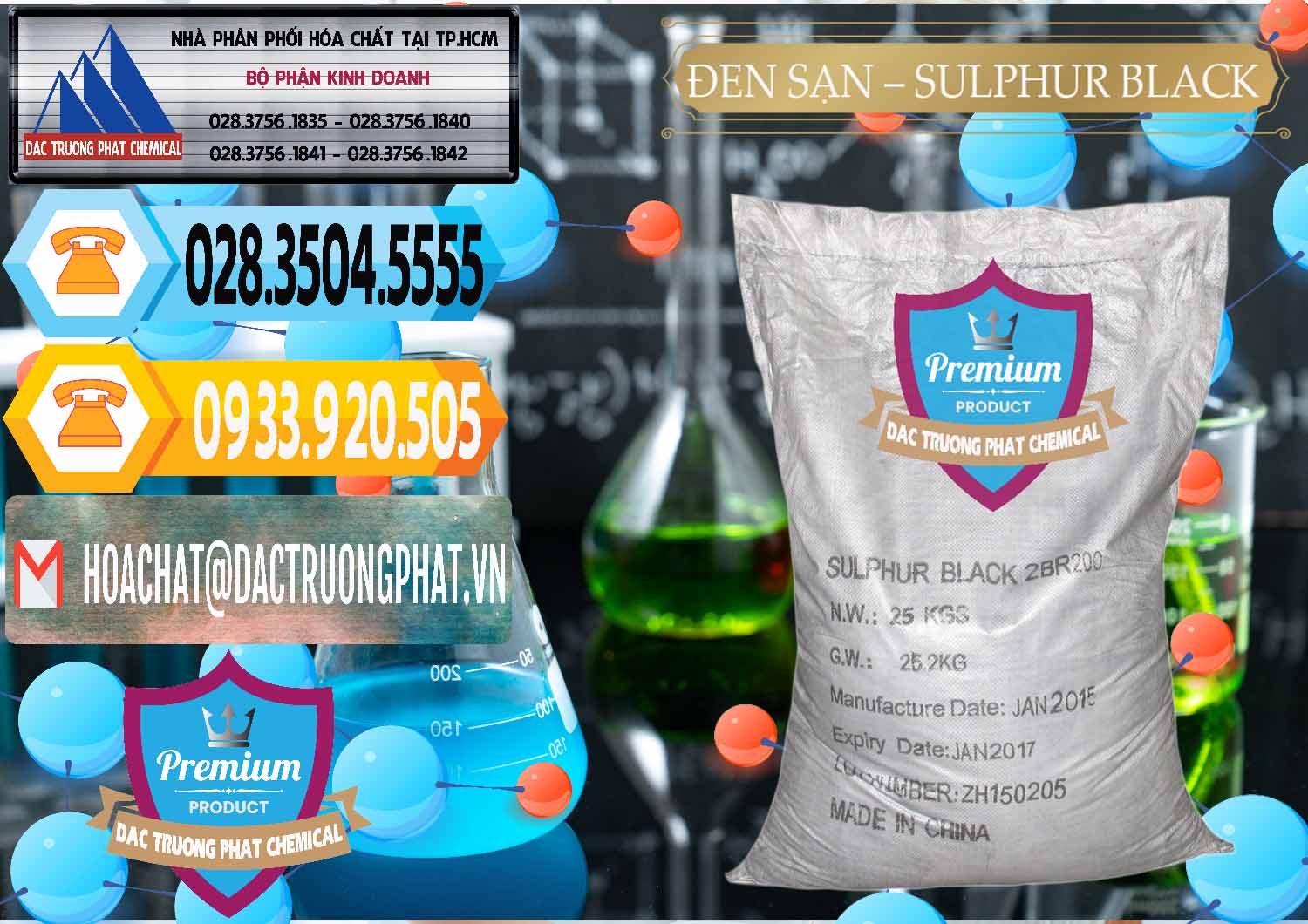 Cty chuyên cung ứng và bán Đen Sạn – Sulphur Black Trung Quốc China - 0062 - Cung cấp và phân phối hóa chất tại TP.HCM - hoachattayrua.net