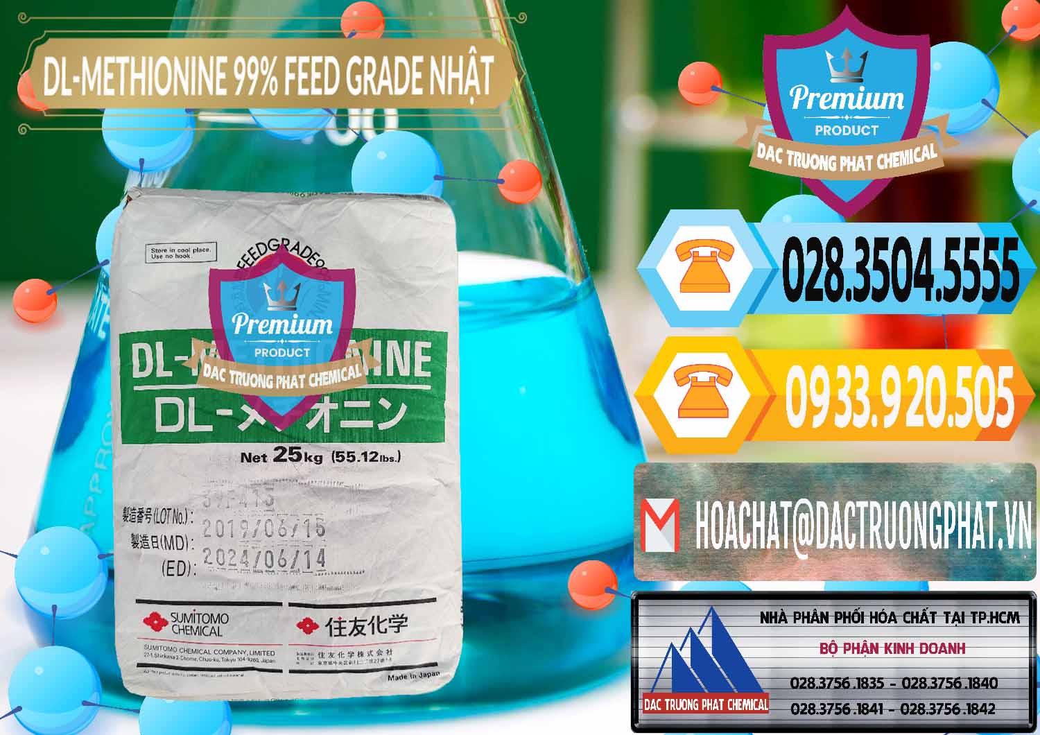 Chuyên cung cấp _ bán DL-Methionine - C5H11NO2S Feed Grade Sumitomo Nhật Bản Japan - 0313 - Cty chuyên bán và cung cấp hóa chất tại TP.HCM - hoachattayrua.net