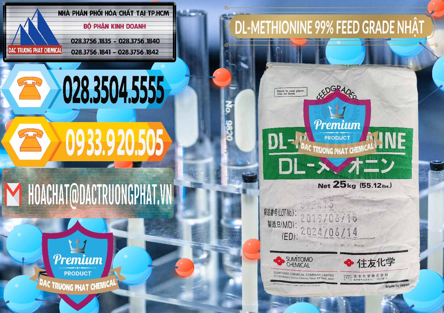 Đơn vị cung cấp và bán DL-Methionine - C5H11NO2S Feed Grade Sumitomo Nhật Bản Japan - 0313 - Cty cung cấp - phân phối hóa chất tại TP.HCM - hoachattayrua.net
