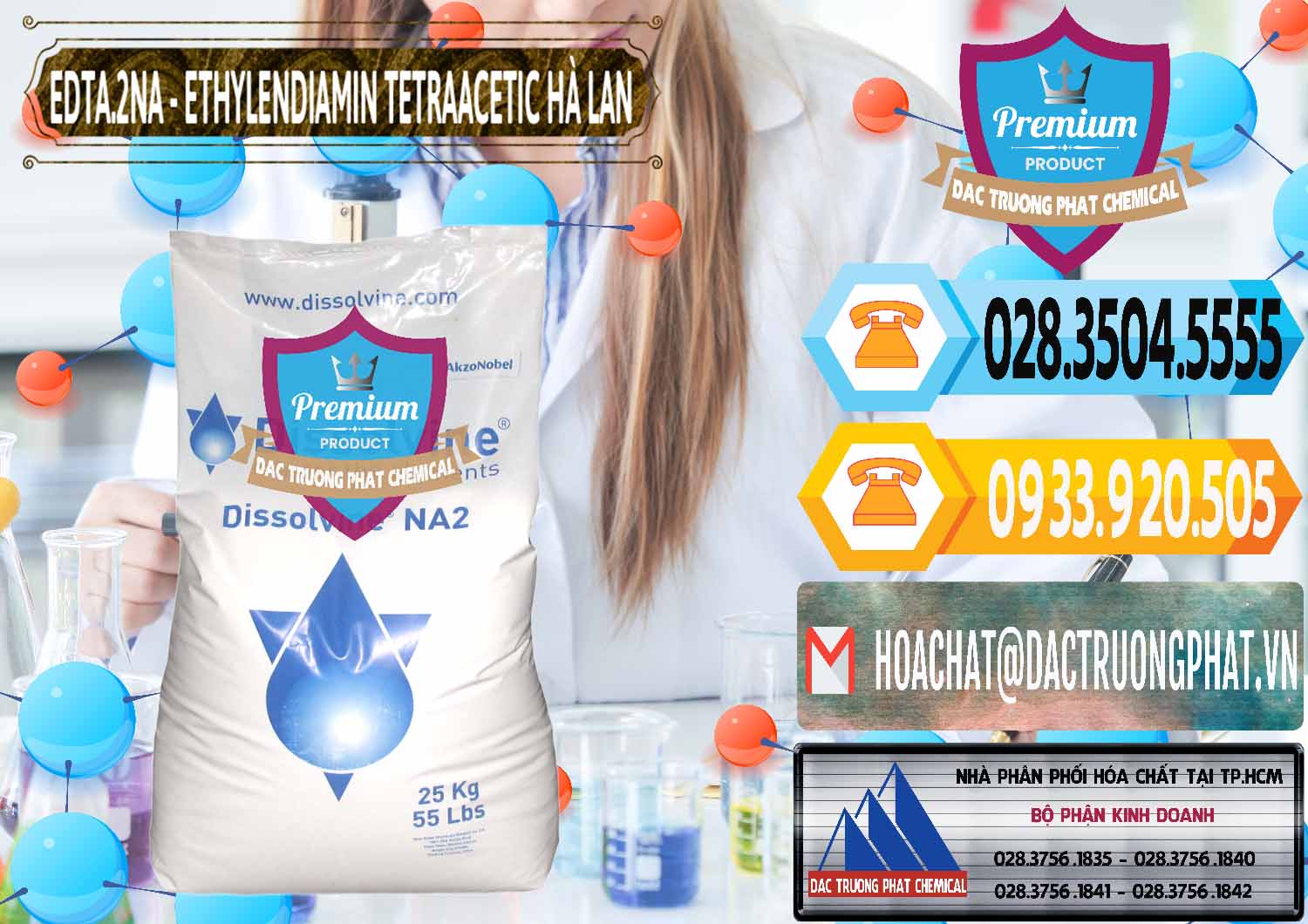 Đơn vị chuyên nhập khẩu và bán EDTA.2NA - Ethylendiamin Tetraacetic Dissolvine Hà Lan Netherlands - 0064 - Kinh doanh & phân phối hóa chất tại TP.HCM - hoachattayrua.net