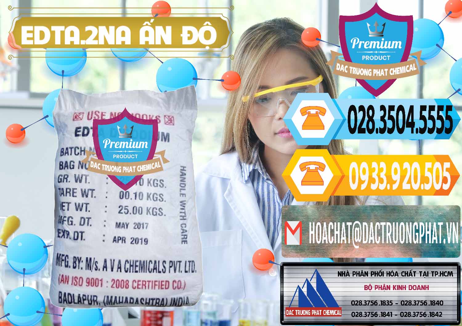 EDTA.2NA - Ethylendiamin Tetraacetic Ấn Độ India Phân phối và bán EDTA.2NA - Ethylendiamin Tetraacetic Ấn Độ India - 0416 - Công ty cung cấp ( kinh doanh ) hóa chất tại TP.HCM - hoachattayrua.net