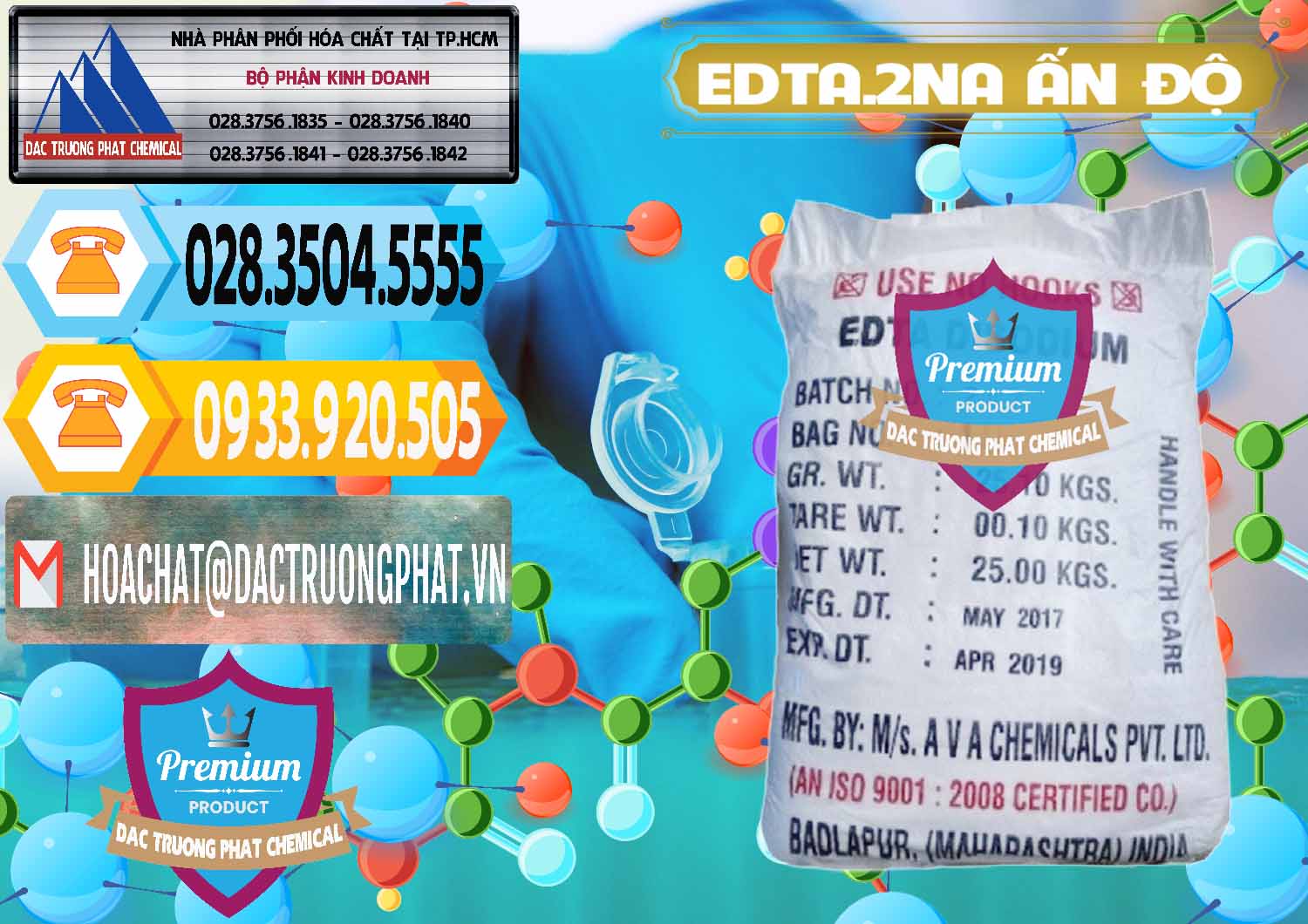 Công ty bán \ cung ứng Hóa chất E.D.T.A Powder # Edta Disodium Dạng Bột Ấn Độ India Nhà cung ứng - bán EDTA.2NA - Ethylendiamin Tetraacetic Ấn Độ India - 0416 - Đơn vị cung cấp & kinh doanh hóa chất tại TP.HCM - hoachattayrua.net