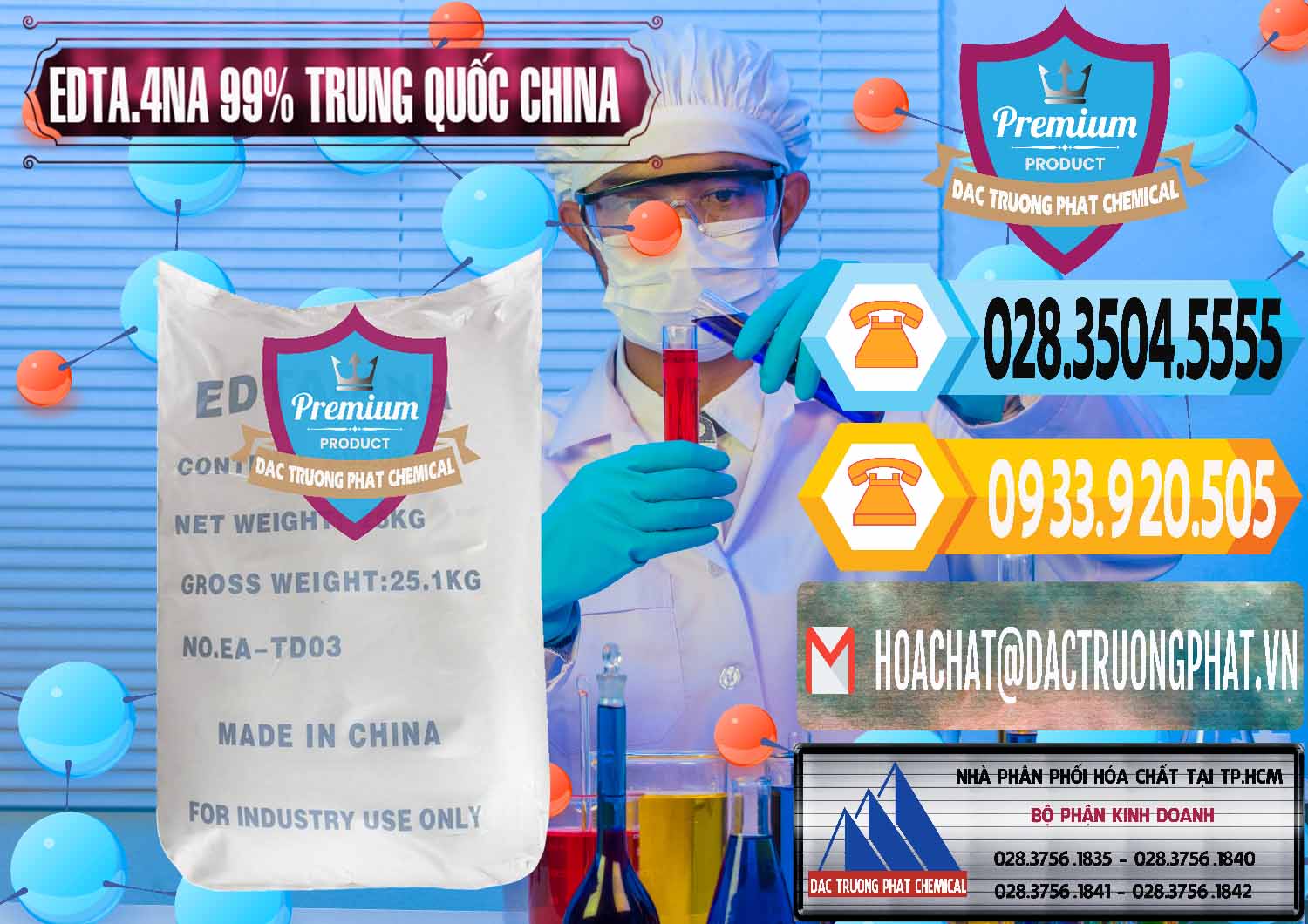 Nơi chuyên phân phối - bán EDTA.4NA - EDTA Muối 99% Trung Quốc China - 0292 - Nhà cung cấp ( nhập khẩu ) hóa chất tại TP.HCM - hoachattayrua.net
