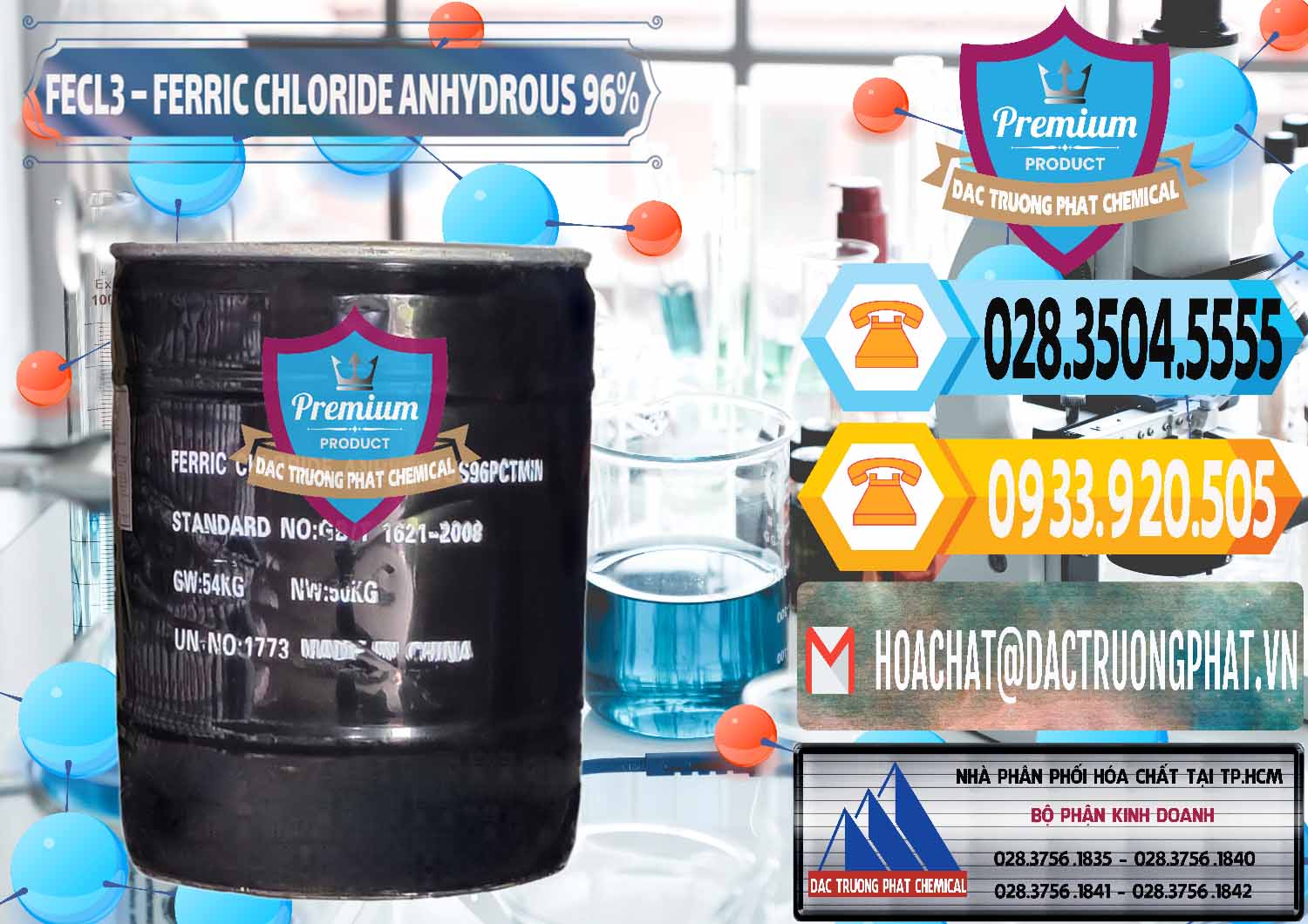 Nơi kinh doanh và bán FECL3 – Ferric Chloride Anhydrous 96% Trung Quốc China - 0065 - Cty nhập khẩu _ phân phối hóa chất tại TP.HCM - hoachattayrua.net