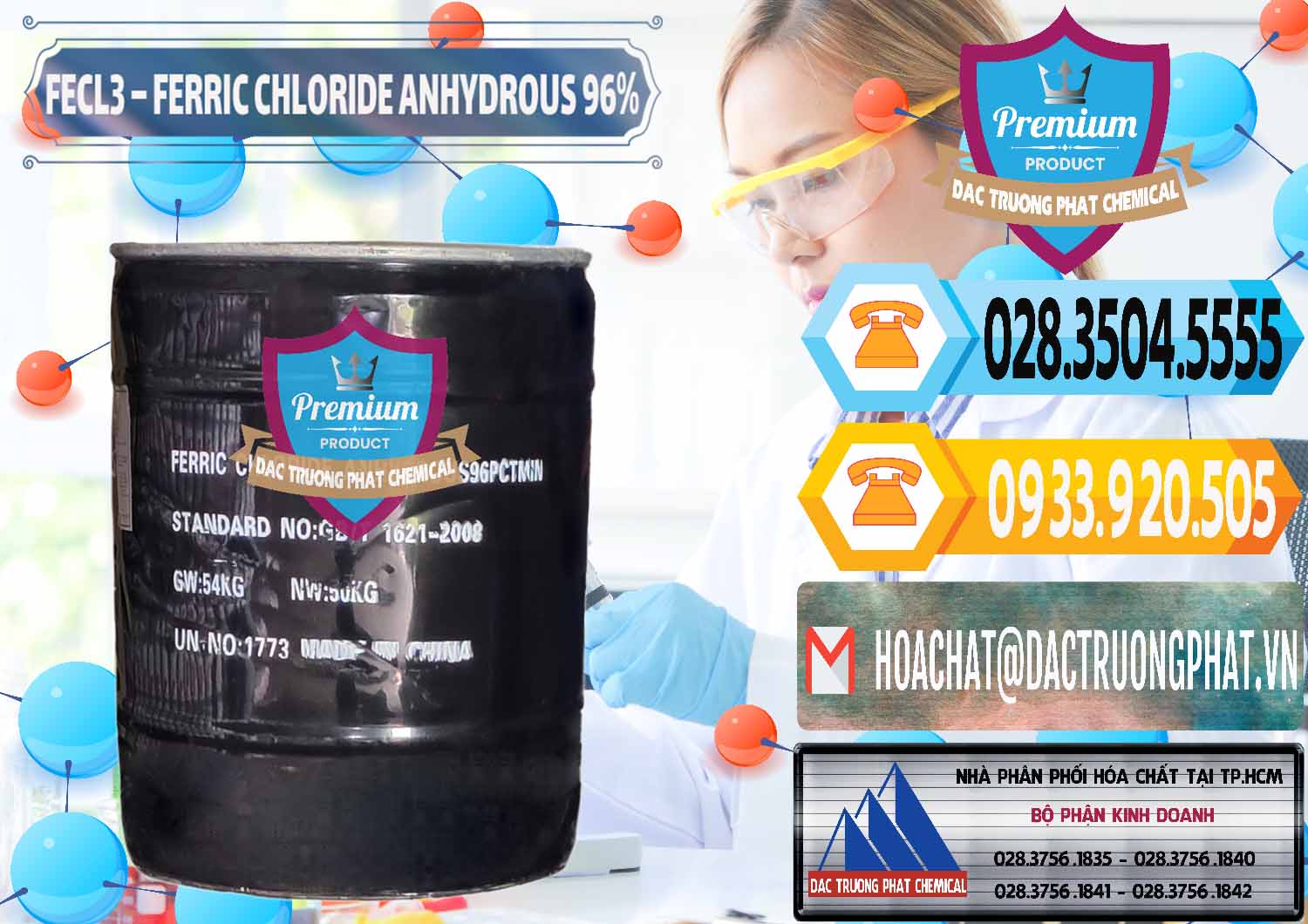 Nơi cung cấp _ bán FECL3 – Ferric Chloride Anhydrous 96% Trung Quốc China - 0065 - Đơn vị phân phối & cung cấp hóa chất tại TP.HCM - hoachattayrua.net