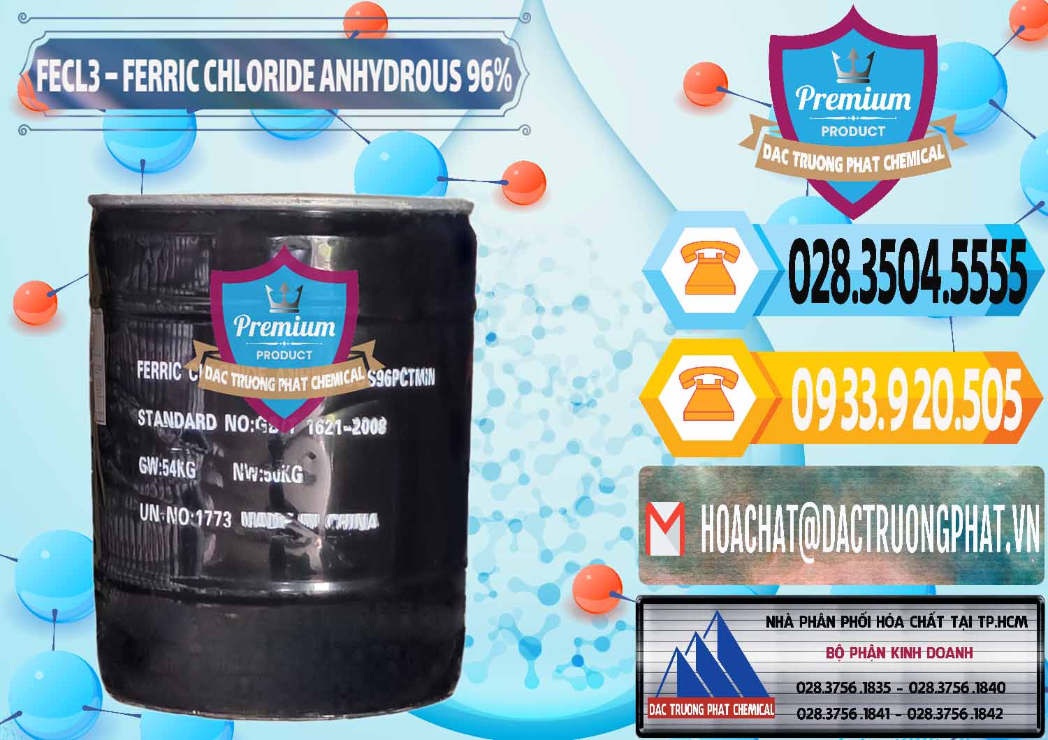 Cty chuyên bán và phân phối FECL3 – Ferric Chloride Anhydrous 96% Trung Quốc China - 0065 - Chuyên cung cấp - nhập khẩu hóa chất tại TP.HCM - hoachattayrua.net