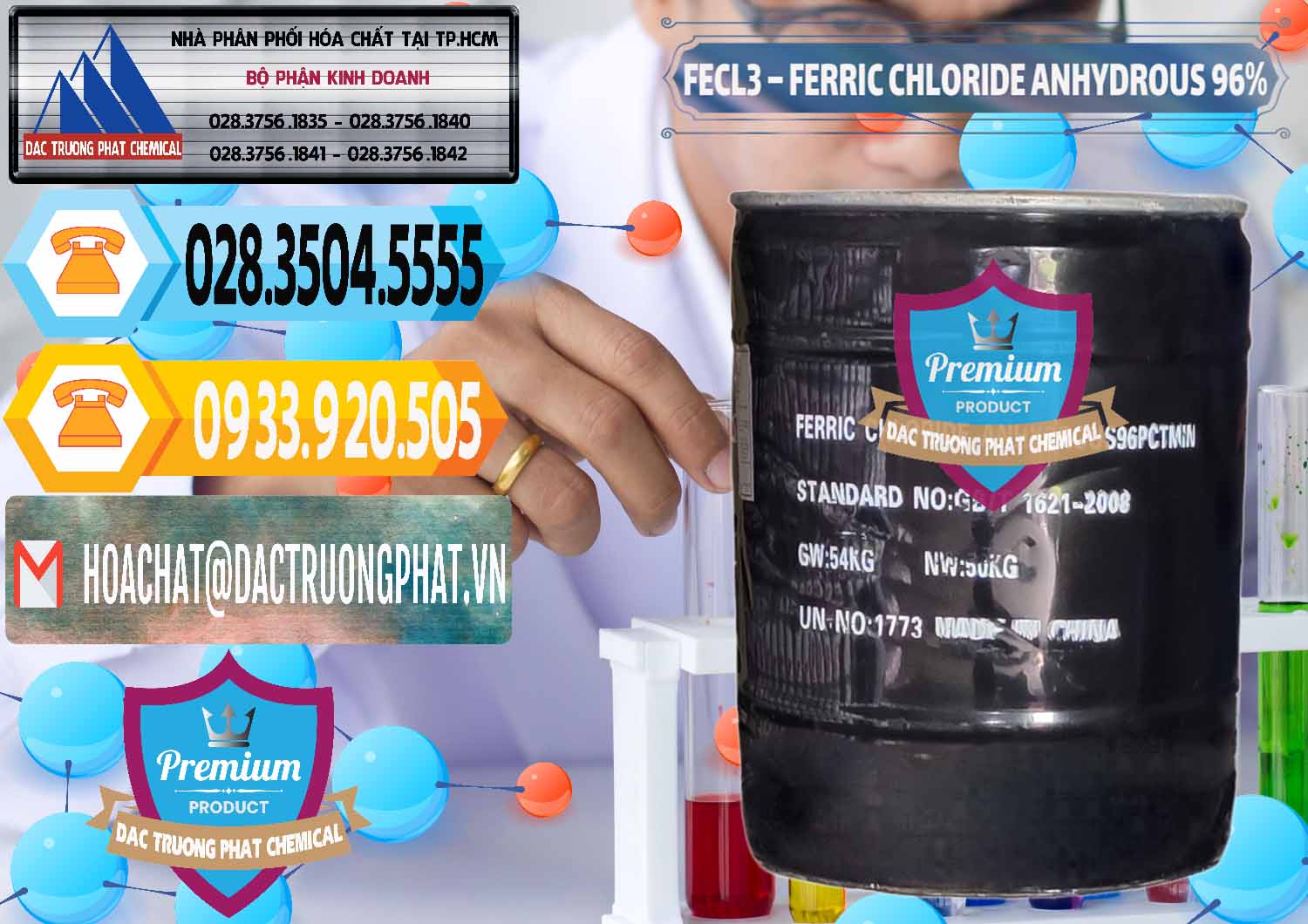 Đơn vị bán - cung cấp FECL3 – Ferric Chloride Anhydrous 96% Trung Quốc China - 0065 - Cty chuyên cung cấp - kinh doanh hóa chất tại TP.HCM - hoachattayrua.net