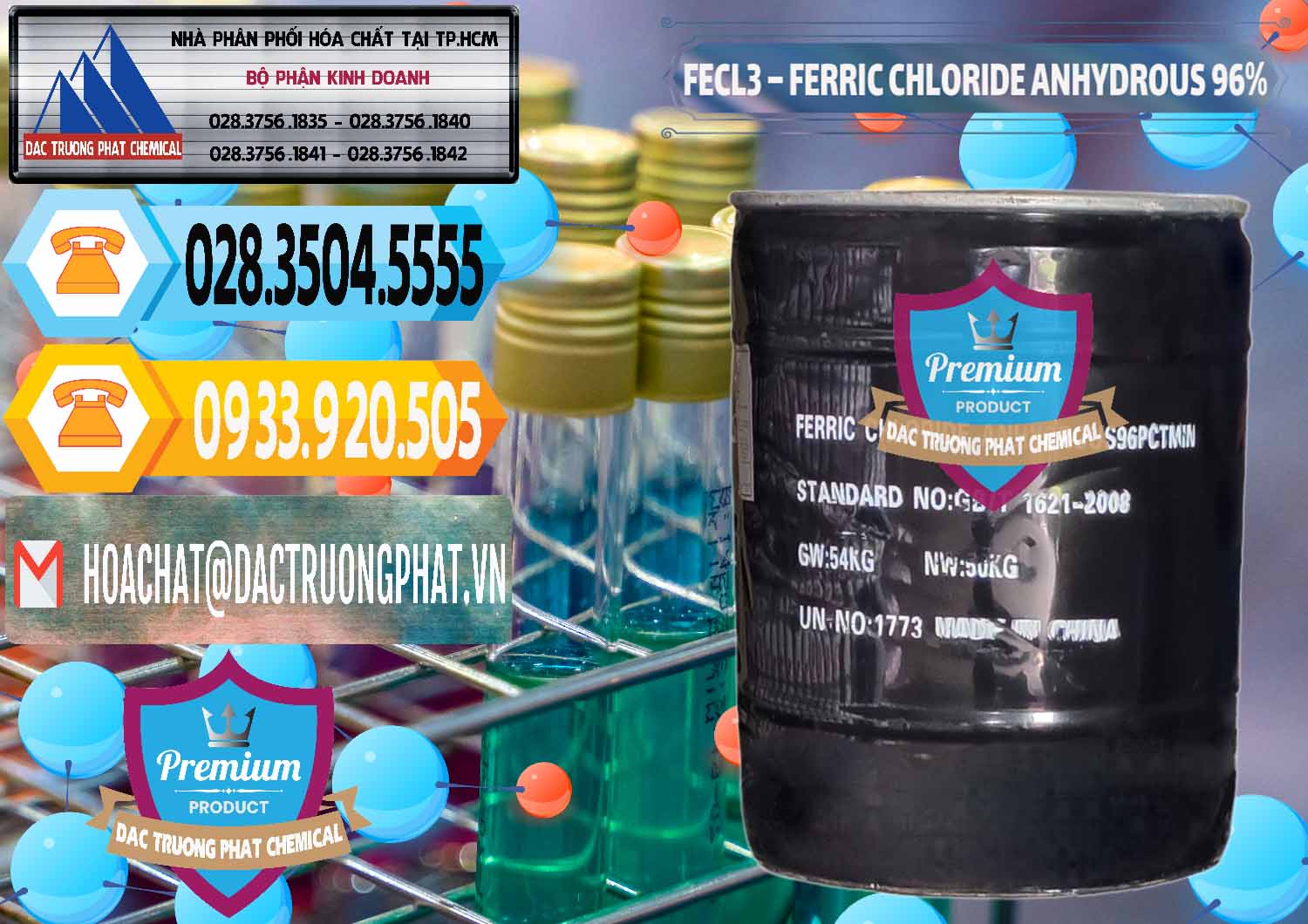 Nhà cung cấp ( bán ) FECL3 – Ferric Chloride Anhydrous 96% Trung Quốc China - 0065 - Bán - cung cấp hóa chất tại TP.HCM - hoachattayrua.net