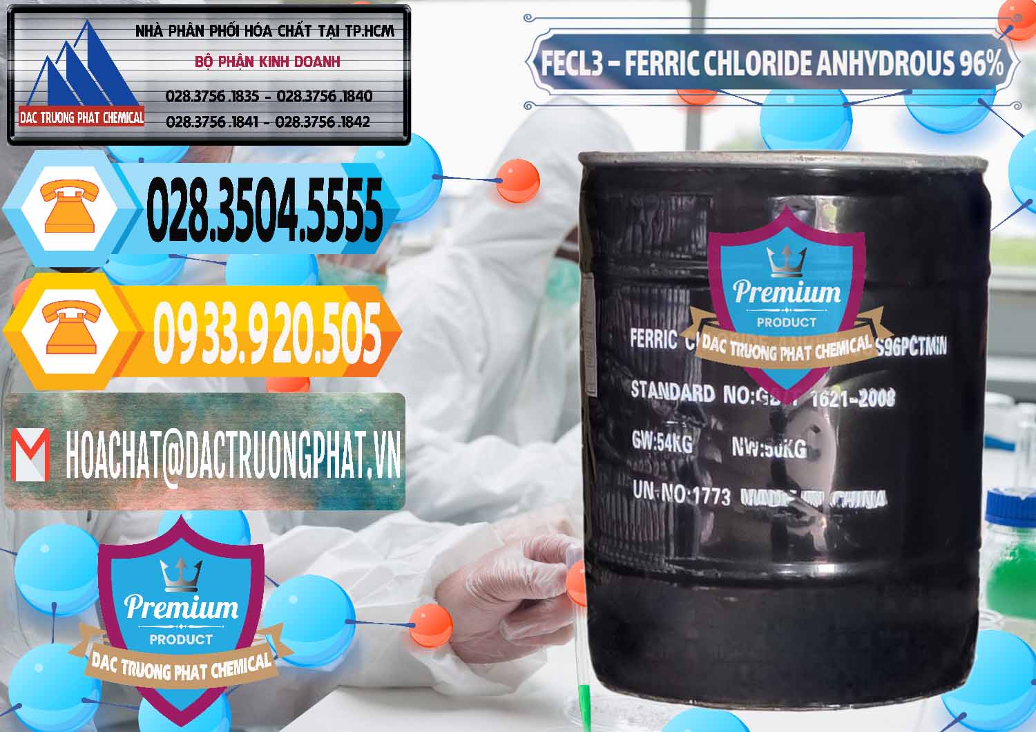 Bán _ cung ứng FECL3 – Ferric Chloride Anhydrous 96% Trung Quốc China - 0065 - Công ty chuyên nhập khẩu _ phân phối hóa chất tại TP.HCM - hoachattayrua.net