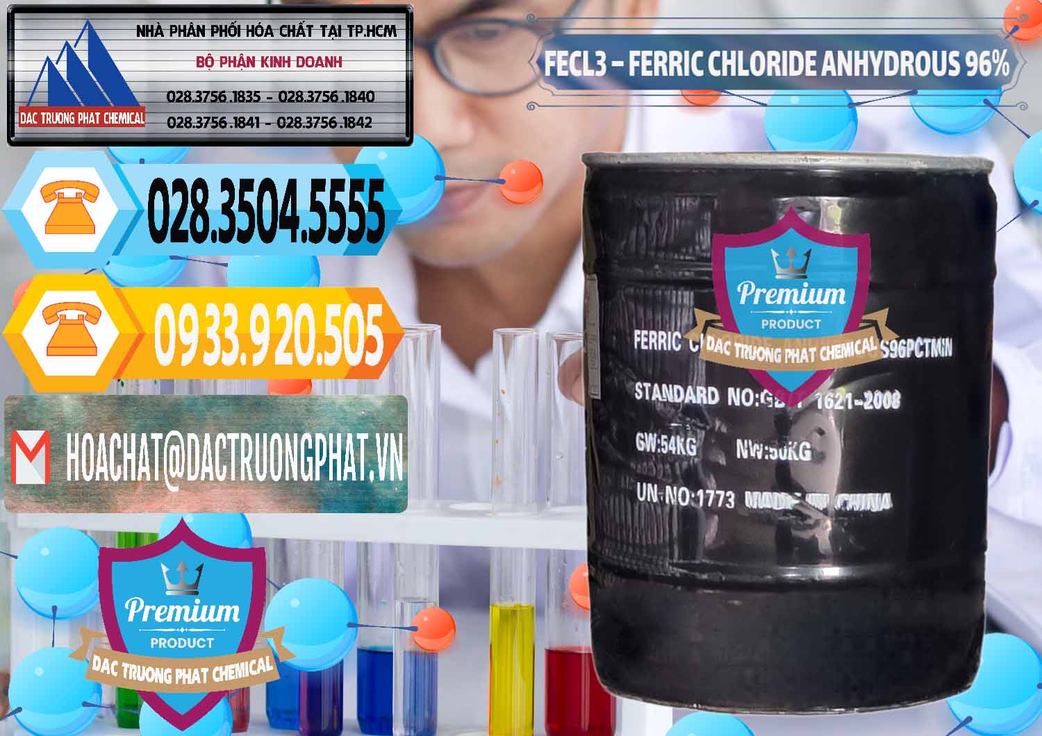 Đơn vị bán - cung cấp FECL3 – Ferric Chloride Anhydrous 96% Trung Quốc China - 0065 - Nhà phân phối ( kinh doanh ) hóa chất tại TP.HCM - hoachattayrua.net
