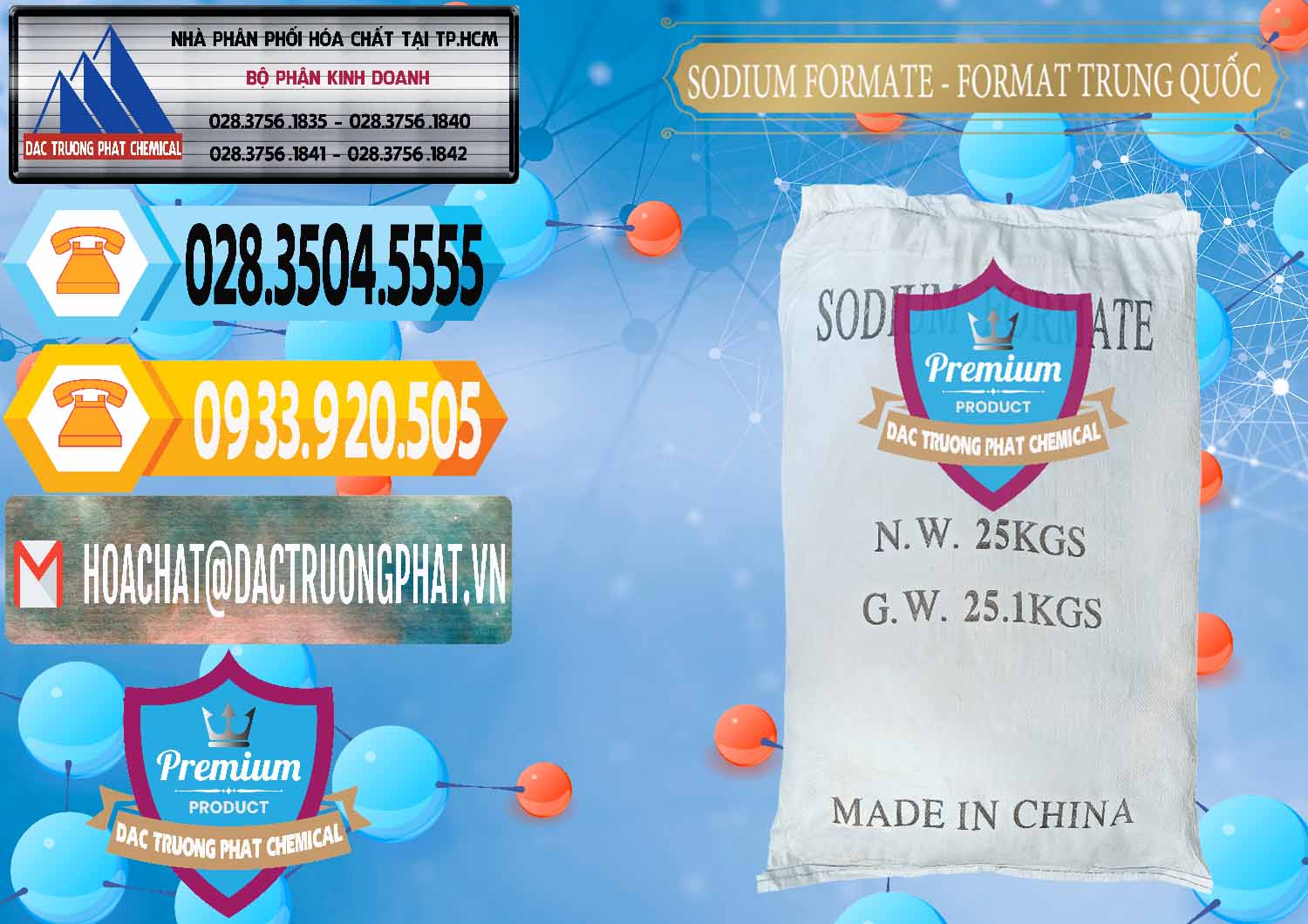 Công ty phân phối và bán Sodium Formate - Natri Format Trung Quốc China - 0142 - Cty phân phối ( cung cấp ) hóa chất tại TP.HCM - hoachattayrua.net