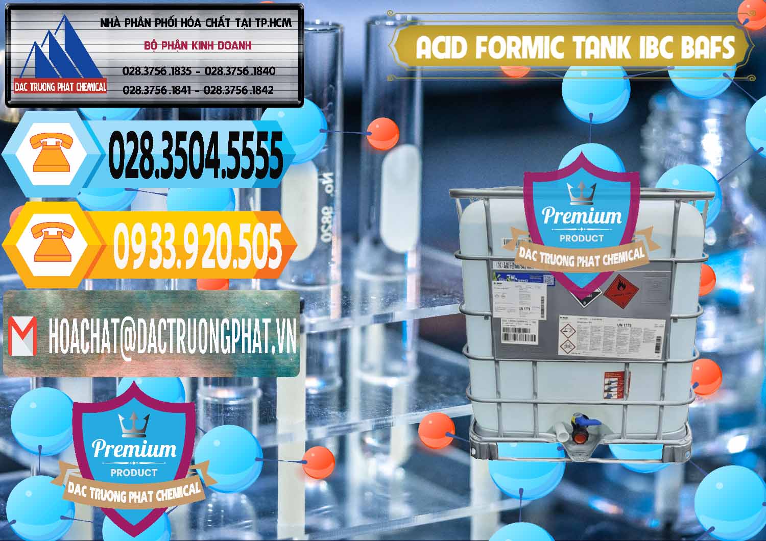 Đơn vị chuyên cung ứng và bán Acid Formic - Axit Formic Tank - Bồn IBC BASF Đức - 0366 - Kinh doanh & phân phối hóa chất tại TP.HCM - hoachattayrua.net