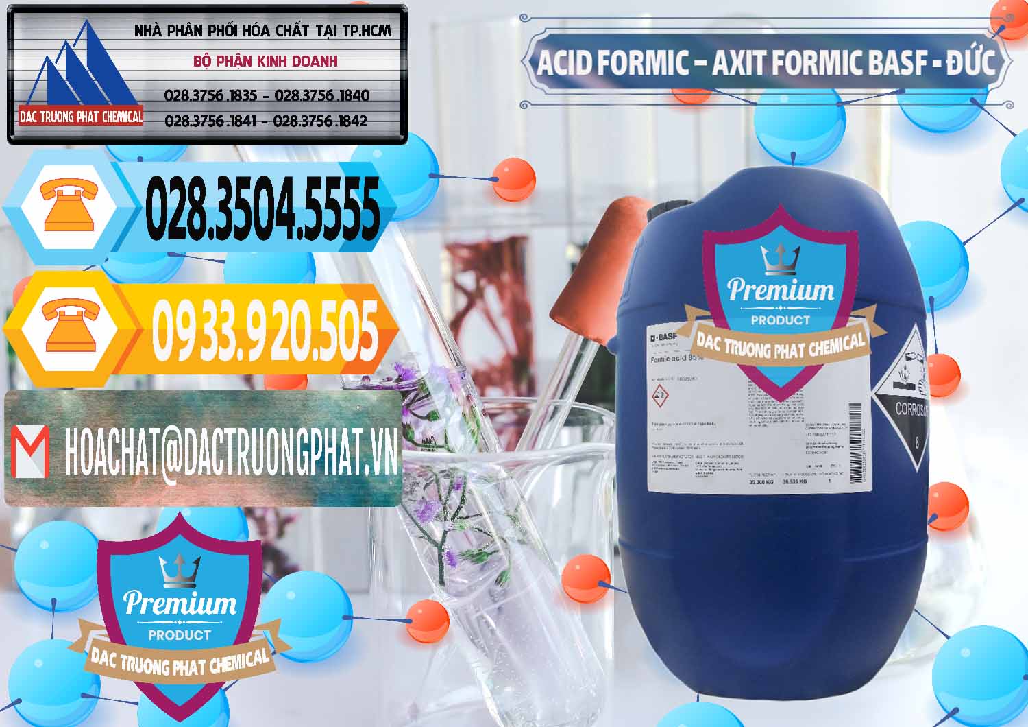 Nơi chuyên bán ( cung cấp ) Acid Formic - Axit Formic BASF Đức Germany - 0028 - Đơn vị chuyên phân phối & bán hóa chất tại TP.HCM - hoachattayrua.net