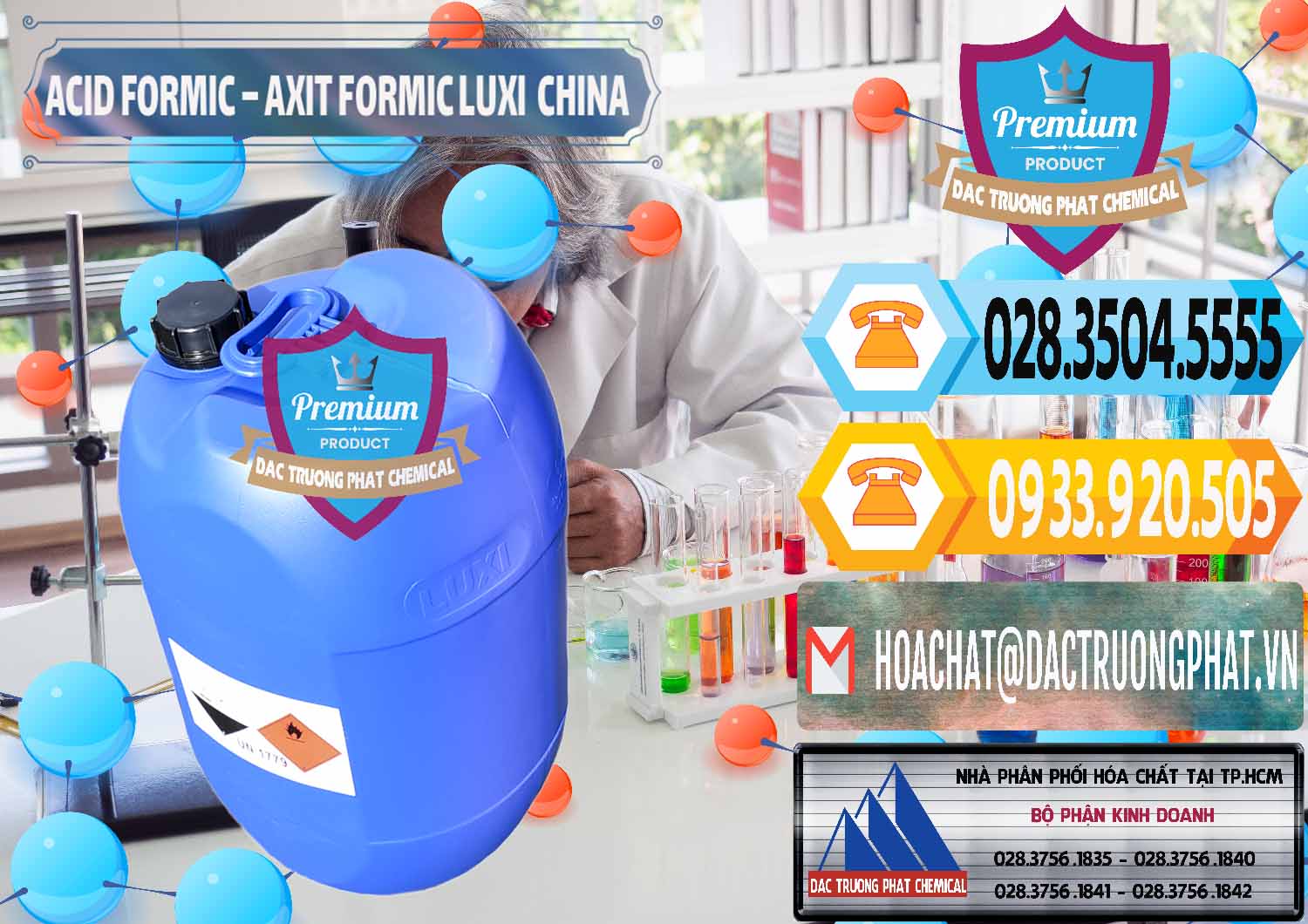 Cty cung cấp và bán Acid Formic - Axit Formic Luxi Trung Quốc China - 0029 - Nơi phân phối - nhập khẩu hóa chất tại TP.HCM - hoachattayrua.net