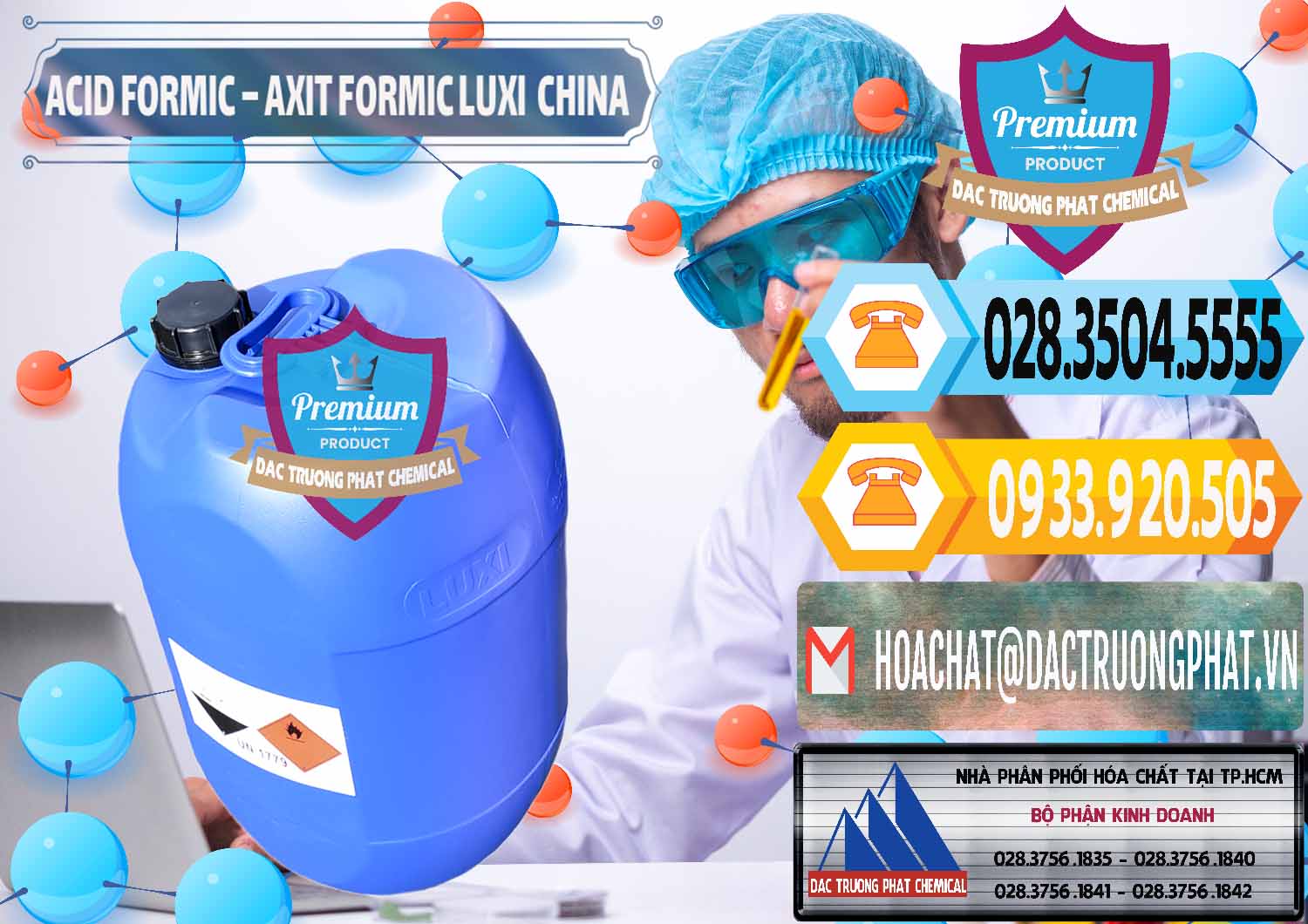 Nơi bán _ cung cấp Acid Formic - Axit Formic Luxi Trung Quốc China - 0029 - Nhà nhập khẩu _ phân phối hóa chất tại TP.HCM - hoachattayrua.net