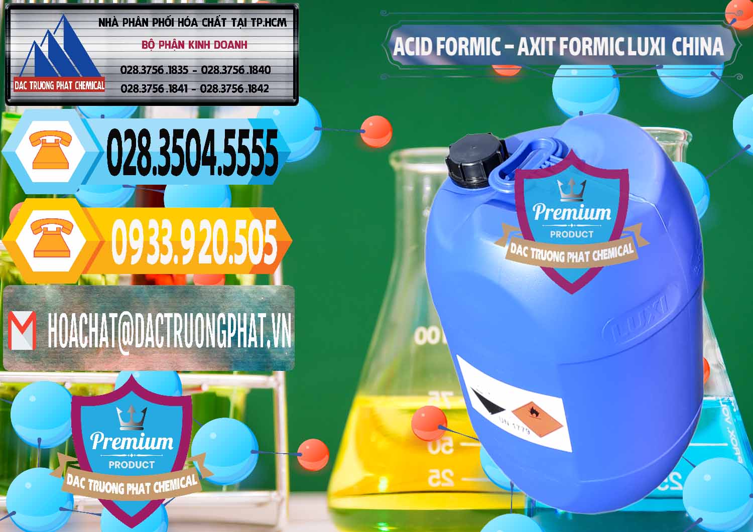 Cty chuyên kinh doanh _ bán Acid Formic - Axit Formic Luxi Trung Quốc China - 0029 - Chuyên phân phối và bán hóa chất tại TP.HCM - hoachattayrua.net