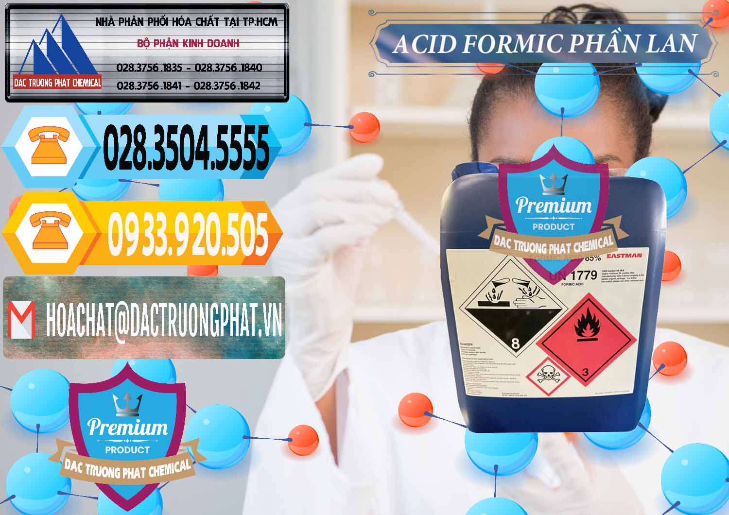 Nơi bán ( cung ứng ) Acid Formic - Axit Formic Phần Lan Finland - 0376 - Cty chuyên phân phối và nhập khẩu hóa chất tại TP.HCM - hoachattayrua.net