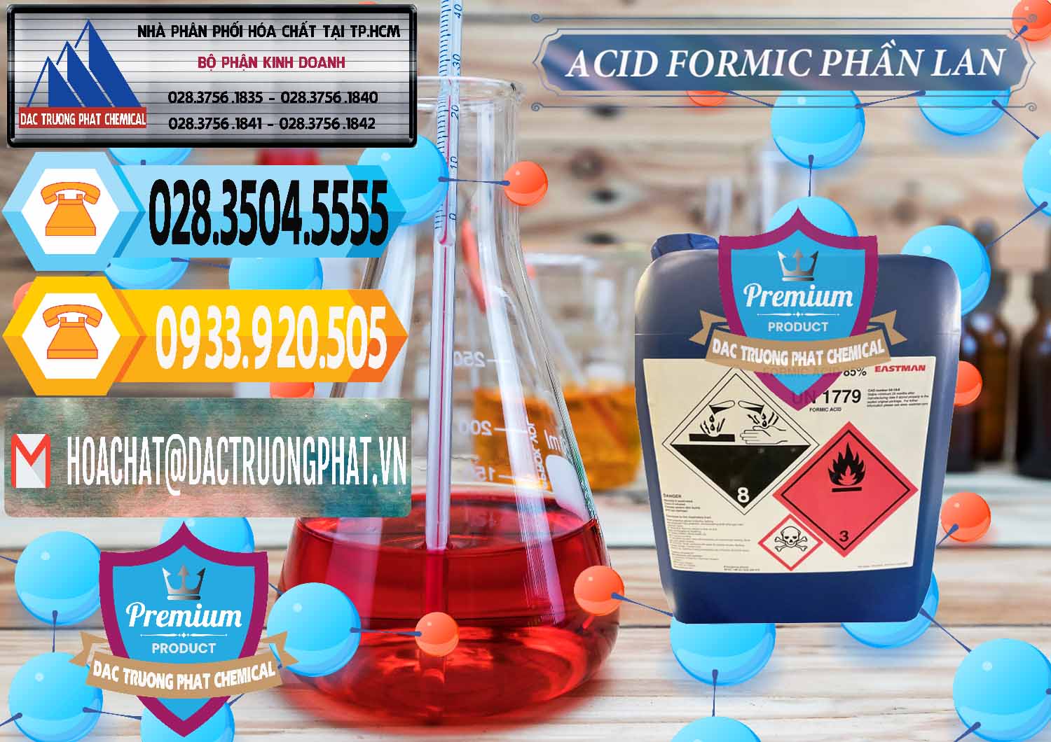 Nơi phân phối _ bán Acid Formic - Axit Formic Phần Lan Finland - 0376 - Phân phối & kinh doanh hóa chất tại TP.HCM - hoachattayrua.net
