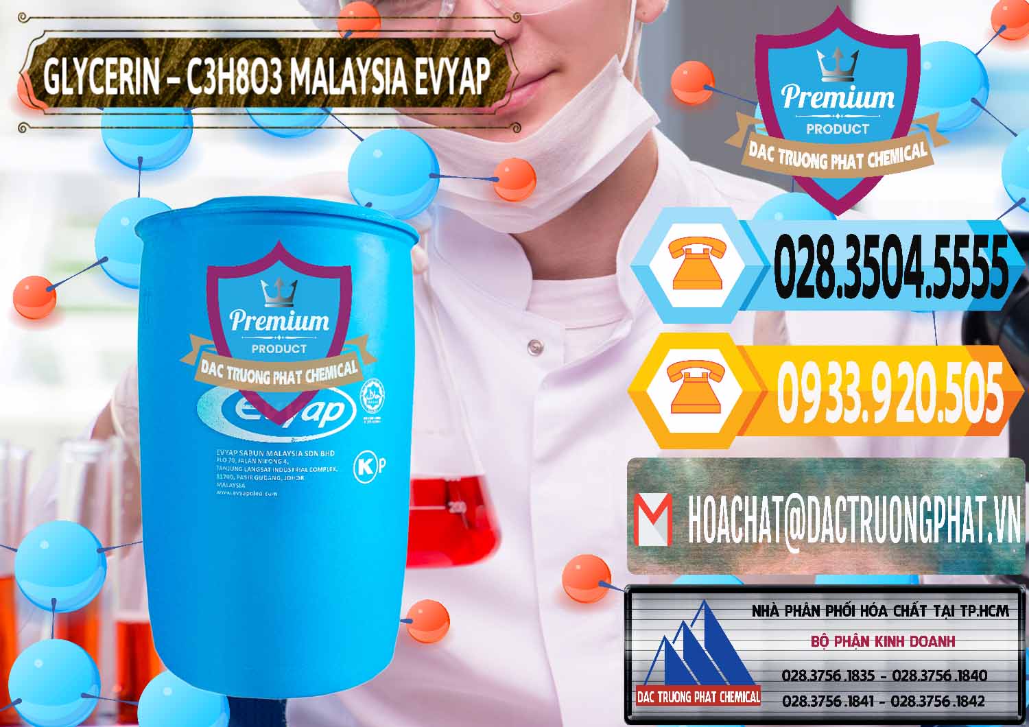 Công ty chuyên cung cấp ( bán ) Glycerin – C3H8O3 Malaysia Evyap - 0066 - Cty chuyên phân phối và kinh doanh hóa chất tại TP.HCM - hoachattayrua.net