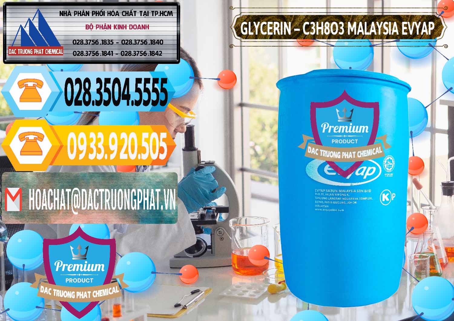 Công ty chuyên bán & cung cấp Glycerin – C3H8O3 Malaysia Evyap - 0066 - Đơn vị nhập khẩu và phân phối hóa chất tại TP.HCM - hoachattayrua.net