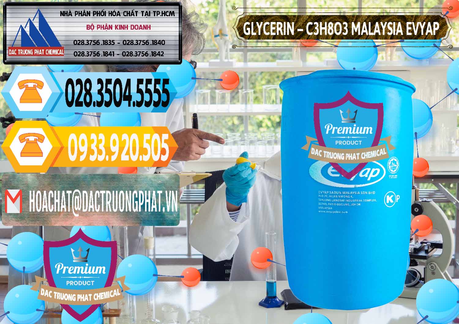 Nơi chuyên phân phối và bán Glycerin – C3H8O3 Malaysia Evyap - 0066 - Cty bán _ cung cấp hóa chất tại TP.HCM - hoachattayrua.net