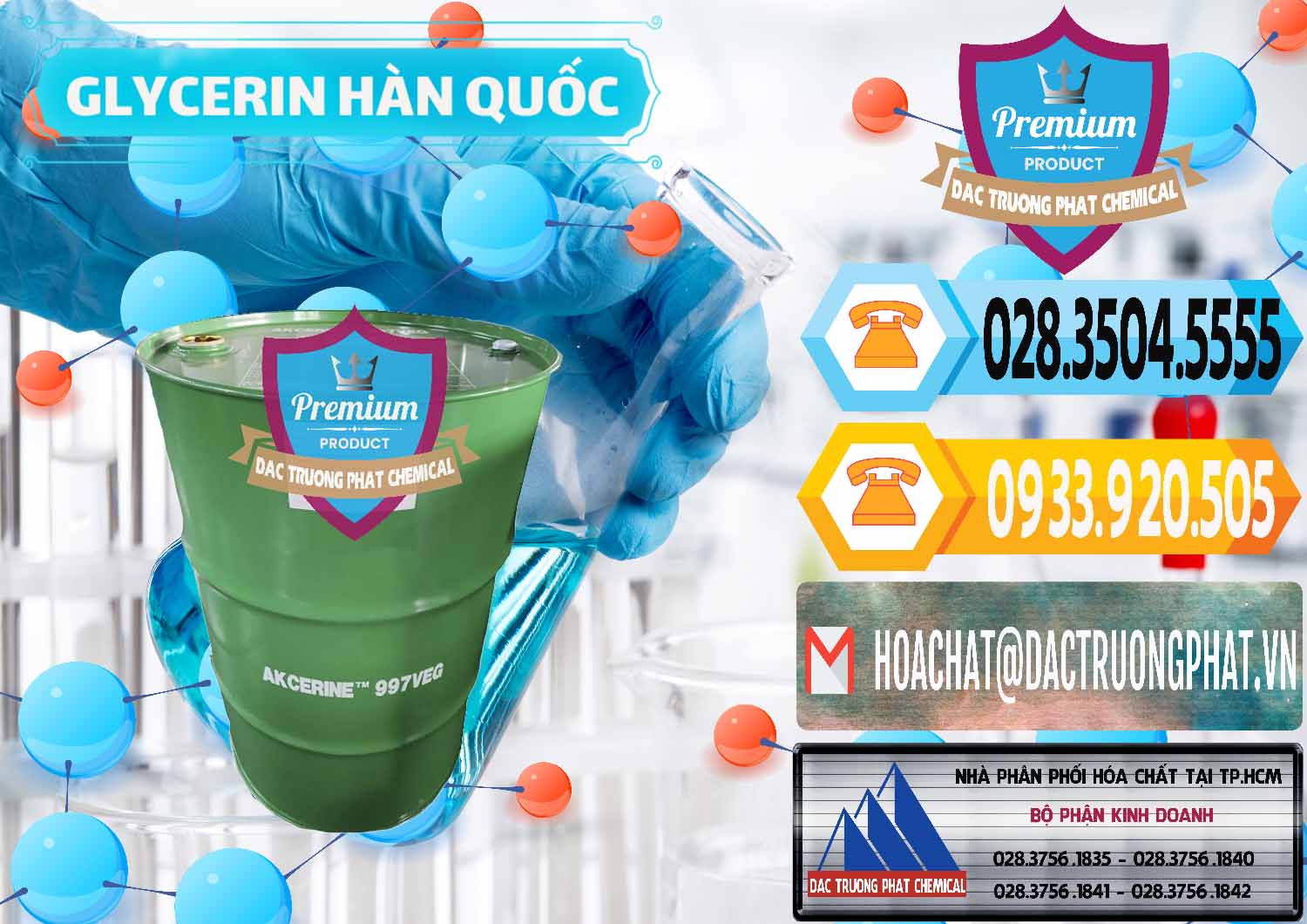 Nơi phân phối và bán Glycerin – C3H8O3 Hàn Quốc Korea - 0403 - Chuyên bán & phân phối hóa chất tại TP.HCM - hoachattayrua.net