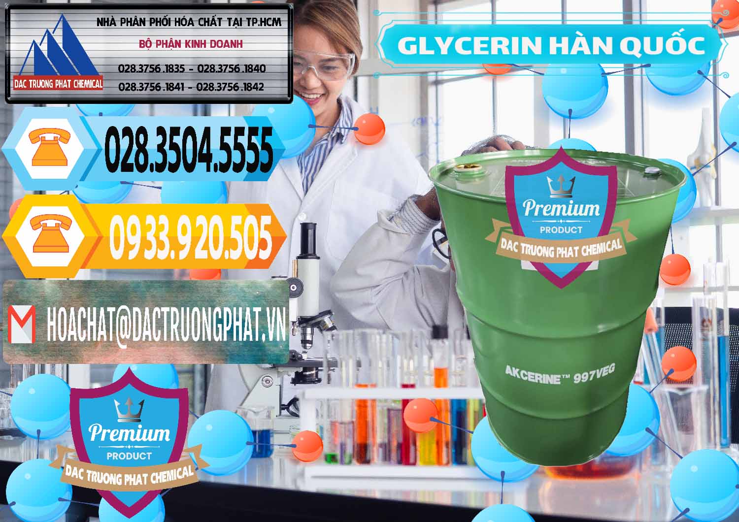 Chuyên phân phối và bán Glycerin – C3H8O3 Hàn Quốc Korea - 0403 - Bán và cung cấp hóa chất tại TP.HCM - hoachattayrua.net