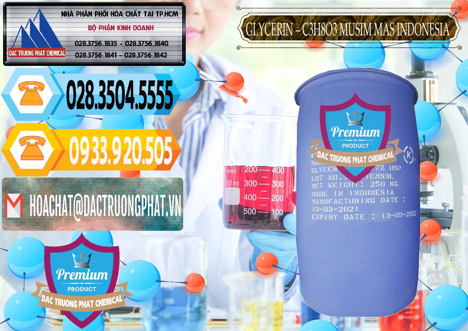 Công ty cung cấp _ bán Glycerin – C3H8O3 99.7% Musim Mas Indonesia - 0272 - Cty cung cấp và phân phối hóa chất tại TP.HCM - hoachattayrua.net