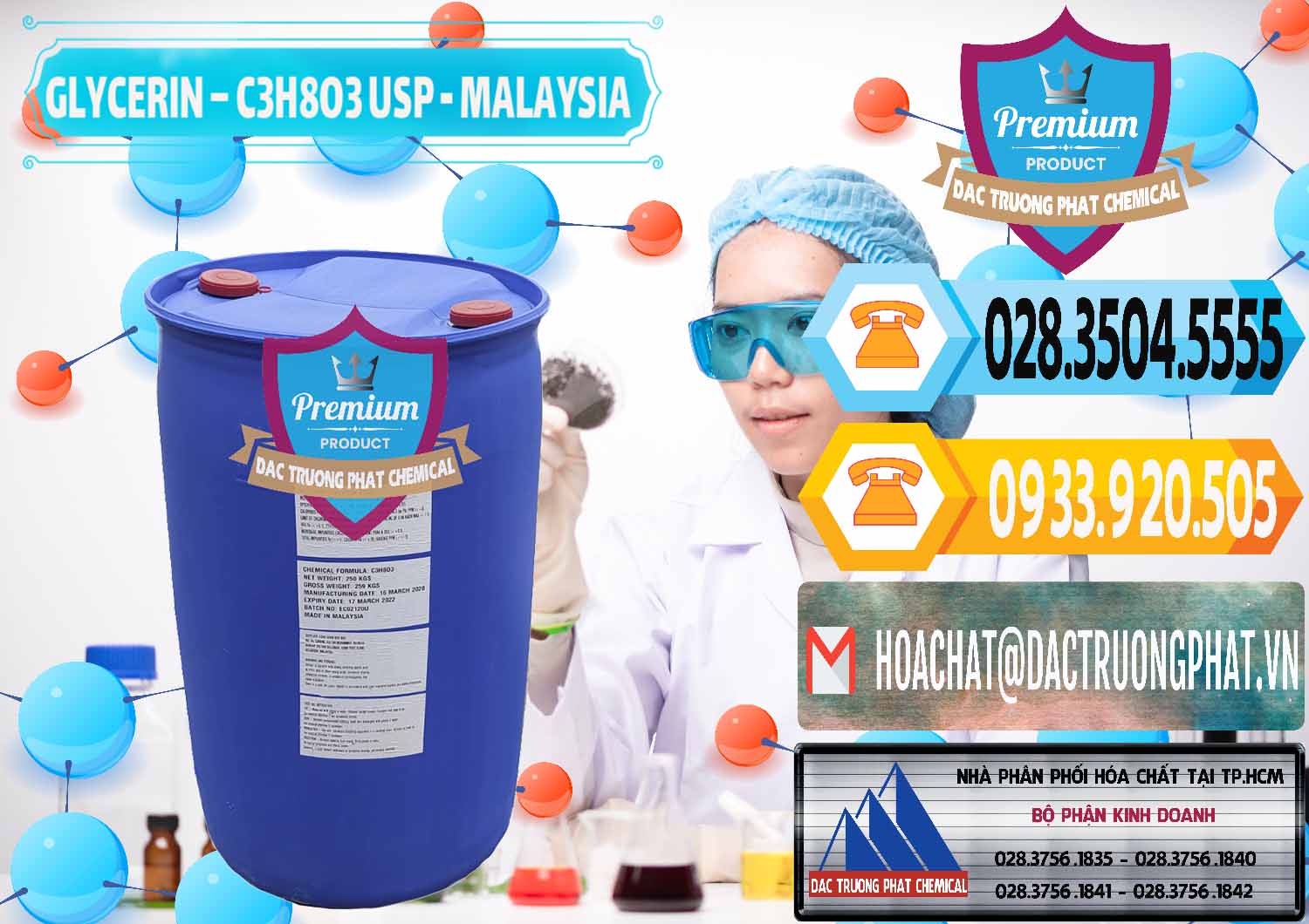 Cung ứng ( bán ) Glycerin – C3H8O3 USP Malaysia - 0233 - Công ty kinh doanh _ cung cấp hóa chất tại TP.HCM - hoachattayrua.net