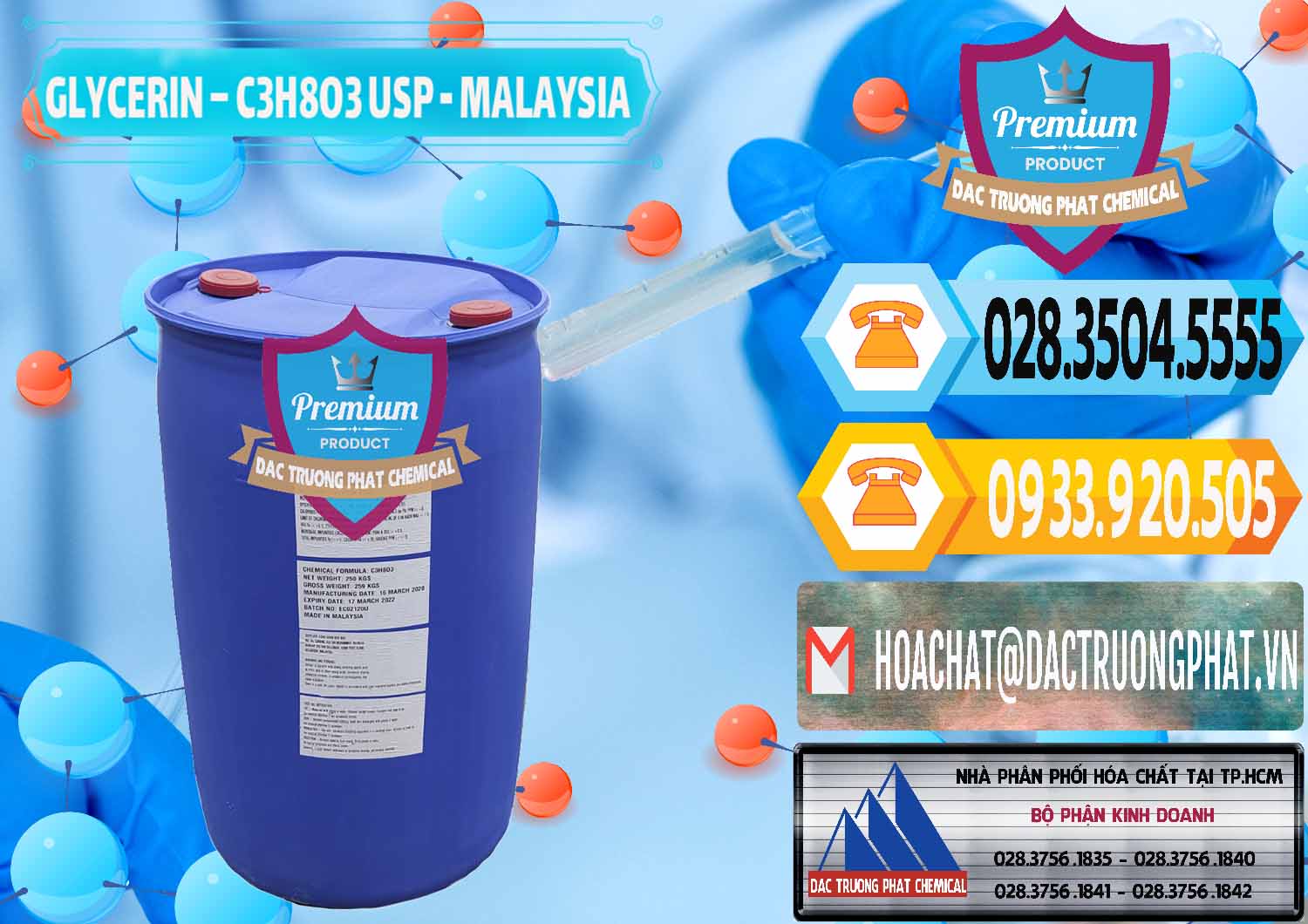 Nhà nhập khẩu & bán Glycerin – C3H8O3 USP Malaysia - 0233 - Công ty chuyên nhập khẩu & phân phối hóa chất tại TP.HCM - hoachattayrua.net