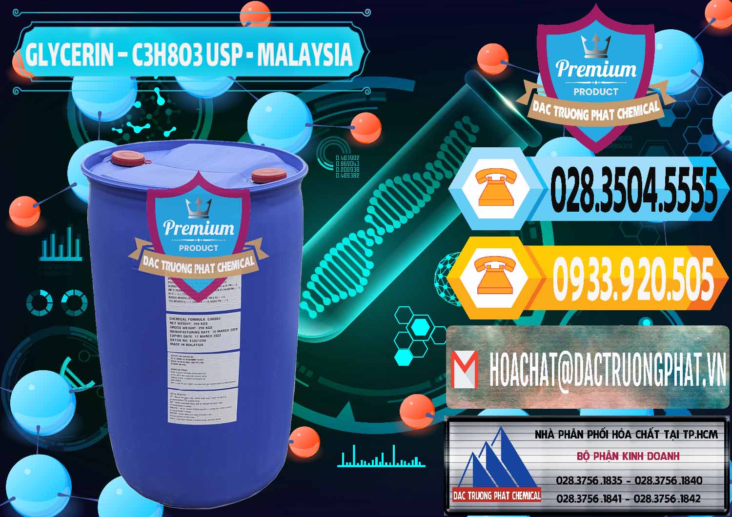 Đơn vị chuyên nhập khẩu và bán Glycerin – C3H8O3 USP Malaysia - 0233 - Cty chuyên cung cấp _ bán hóa chất tại TP.HCM - hoachattayrua.net