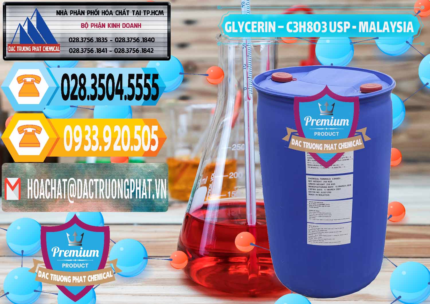 Đơn vị chuyên cung cấp và bán Glycerin – C3H8O3 USP Malaysia - 0233 - Công ty phân phối và bán hóa chất tại TP.HCM - hoachattayrua.net