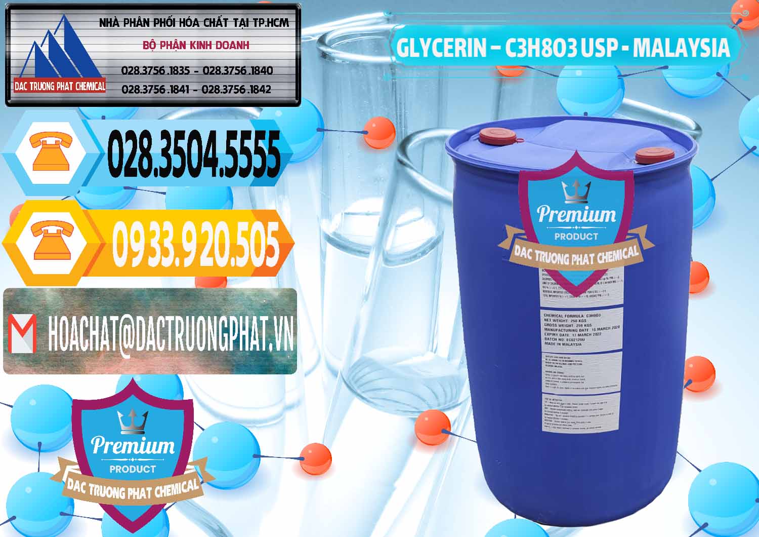 Chuyên bán và cung ứng Glycerin – C3H8O3 USP Malaysia - 0233 - Nhà nhập khẩu ( phân phối ) hóa chất tại TP.HCM - hoachattayrua.net