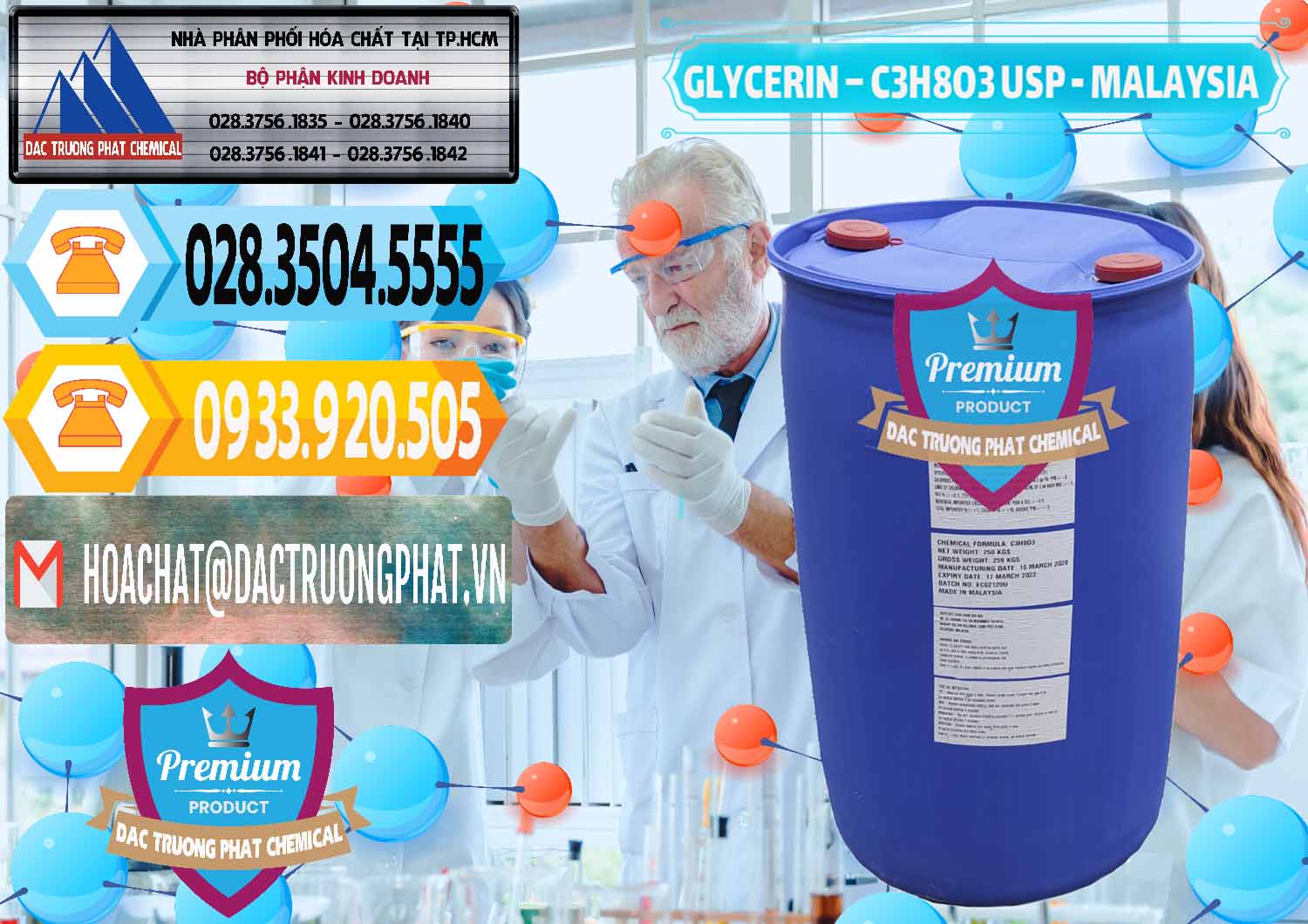 Cty chuyên cung ứng ( bán ) Glycerin – C3H8O3 USP Malaysia - 0233 - Đơn vị cung cấp - nhập khẩu hóa chất tại TP.HCM - hoachattayrua.net