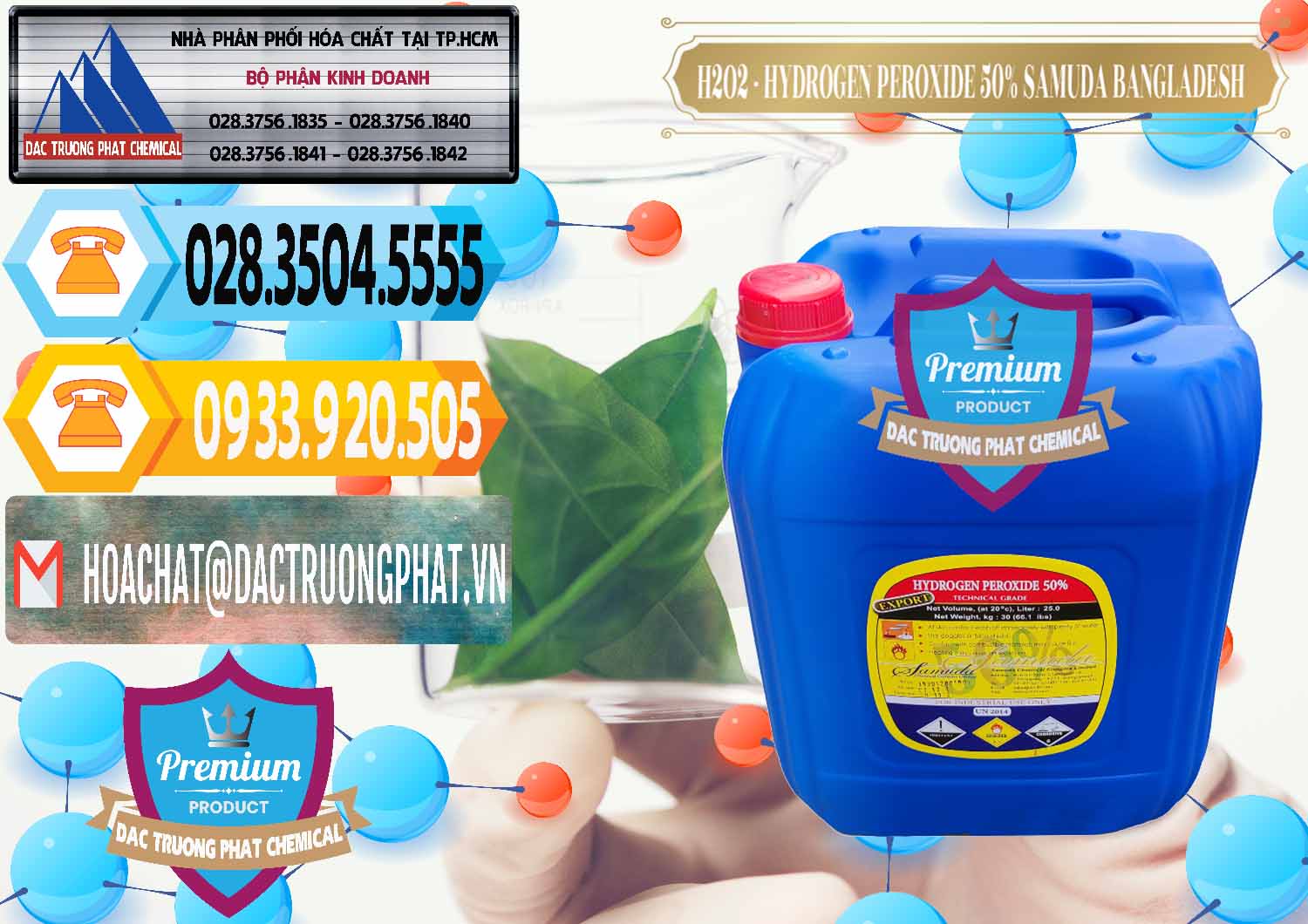 Địa chỉ chuyên bán > thương mại Oxy Già © Liquid Hydro Peroxid Samuda Bangladesh tại Hậu Giang Cty kinh doanh & bán H2O2 - Hydrogen Peroxide 50% Samuda Bangladesh - 0077 - Công ty bán ( cung cấp ) hóa chất tại TP.HCM - hoachattayrua.net