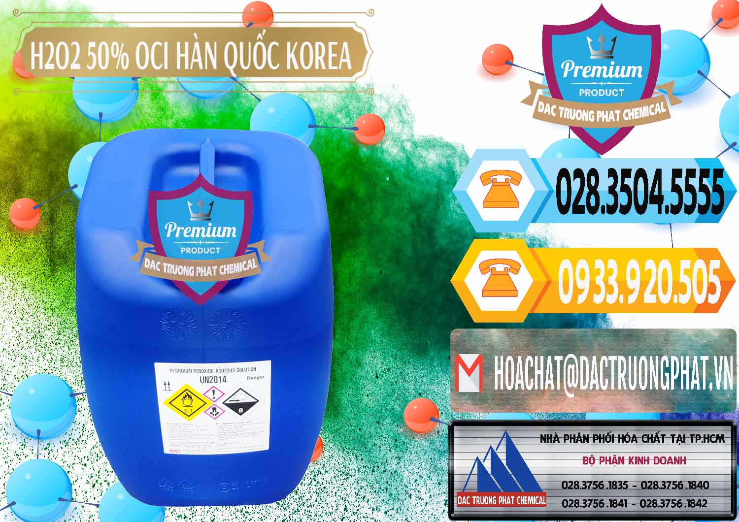 Công ty chuyên bán - cung cấp H2O2 - Hydrogen Peroxide 50% OCI Hàn Quốc Korea - 0075 - Đơn vị cung cấp - phân phối hóa chất tại TP.HCM - hoachattayrua.net
