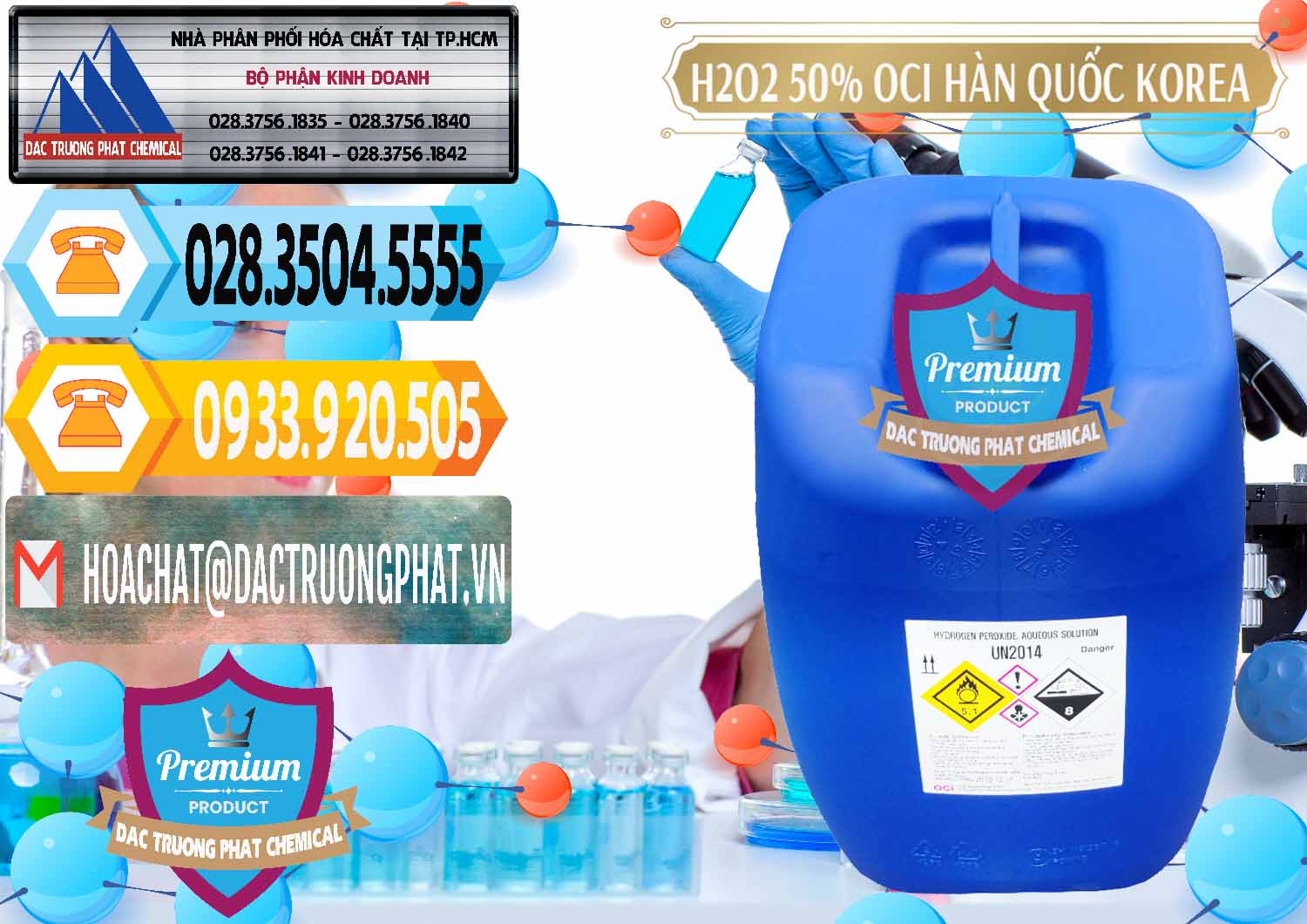 Công ty chuyên phân phối _ bán H2O2 - Hydrogen Peroxide 50% OCI Hàn Quốc Korea - 0075 - Nhà phân phối - cung ứng hóa chất tại TP.HCM - hoachattayrua.net