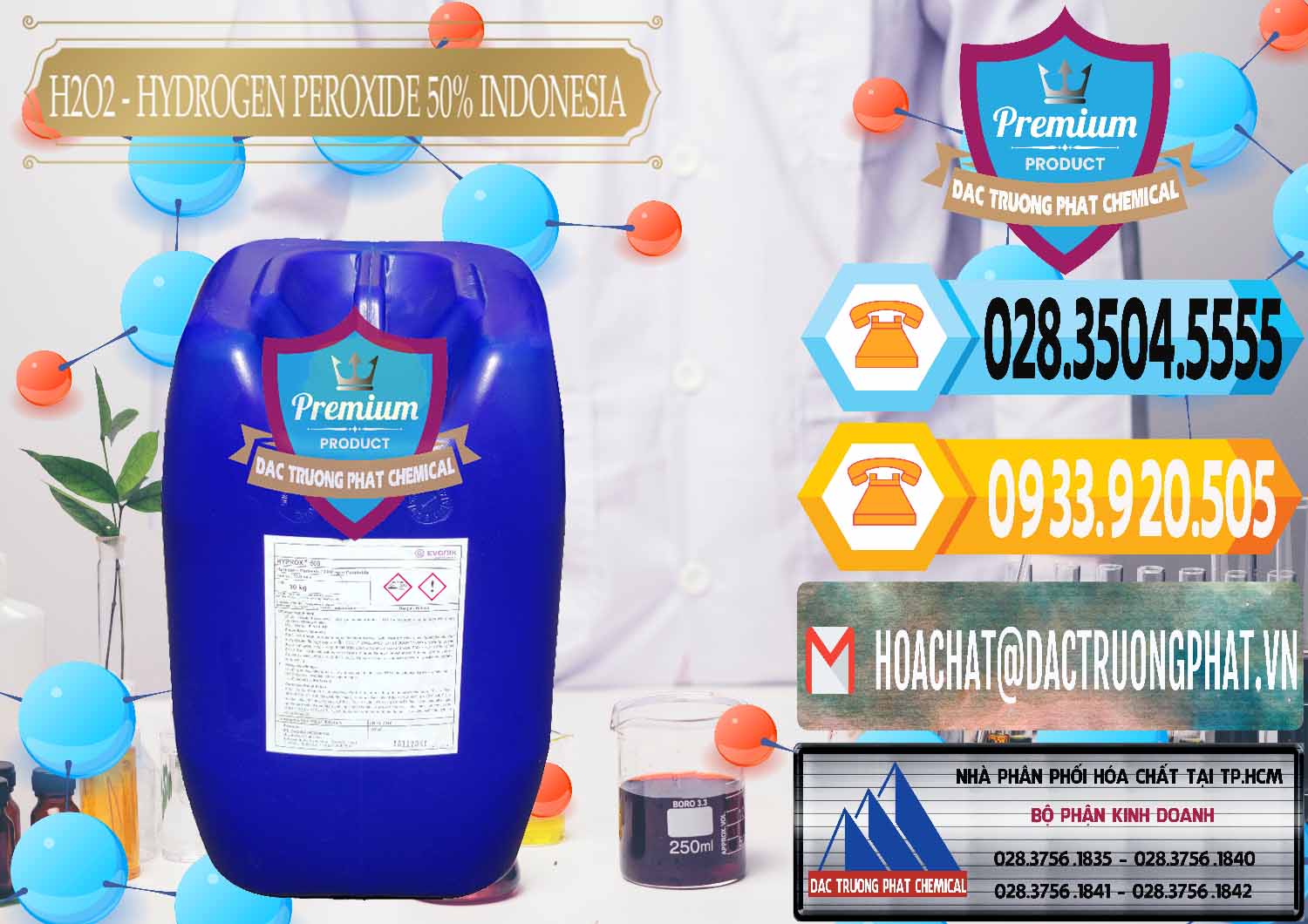Bán - cung ứng H2O2 - Hydrogen Peroxide 50% Evonik Indonesia - 0070 - Công ty chuyên nhập khẩu & phân phối hóa chất tại TP.HCM - hoachattayrua.net